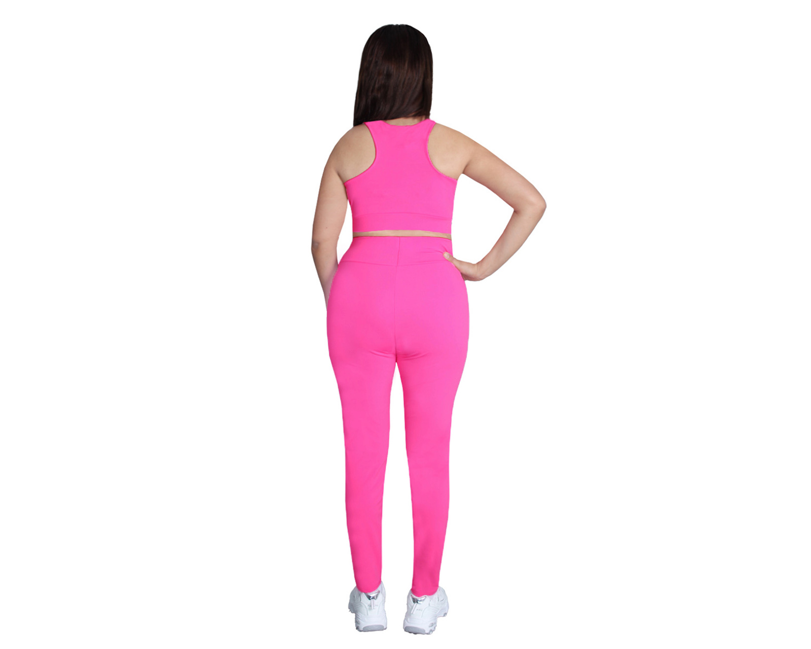 Foto 4 pulgar | Conjunto Deportivo Ocean Point De 3 Piezas Para Mujer - Top, Leggings Y Short