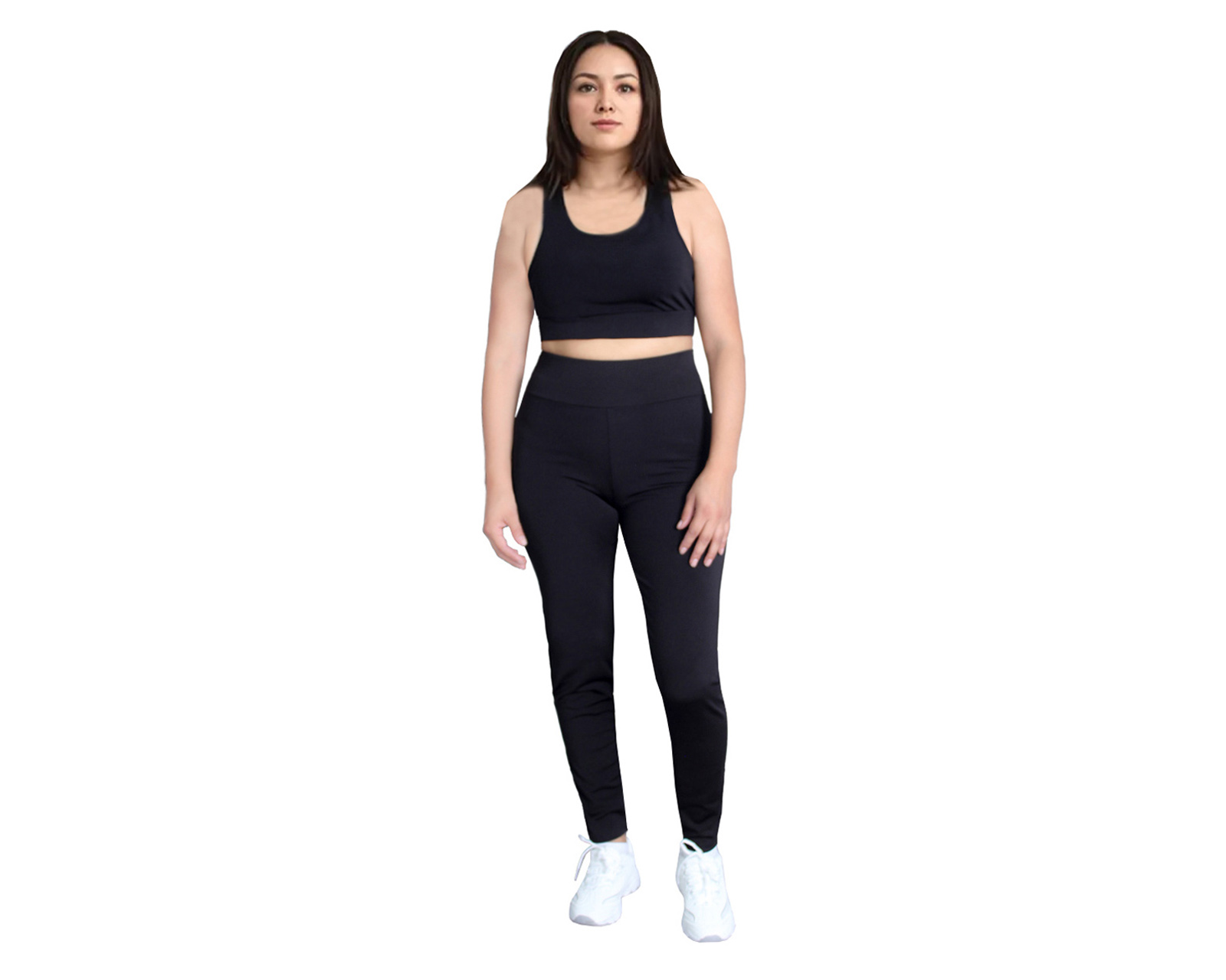Foto 3 pulgar | Conjunto Deportivo Ocean Point De 3 Piezas Para Mujer - Top, Leggings Y Short