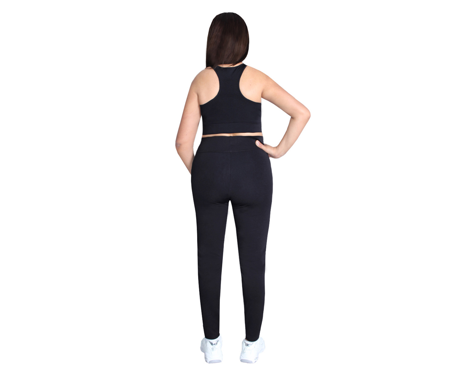 Foto 4 pulgar | Conjunto Deportivo Ocean Point De 3 Piezas Para Mujer - Top, Leggings Y Short