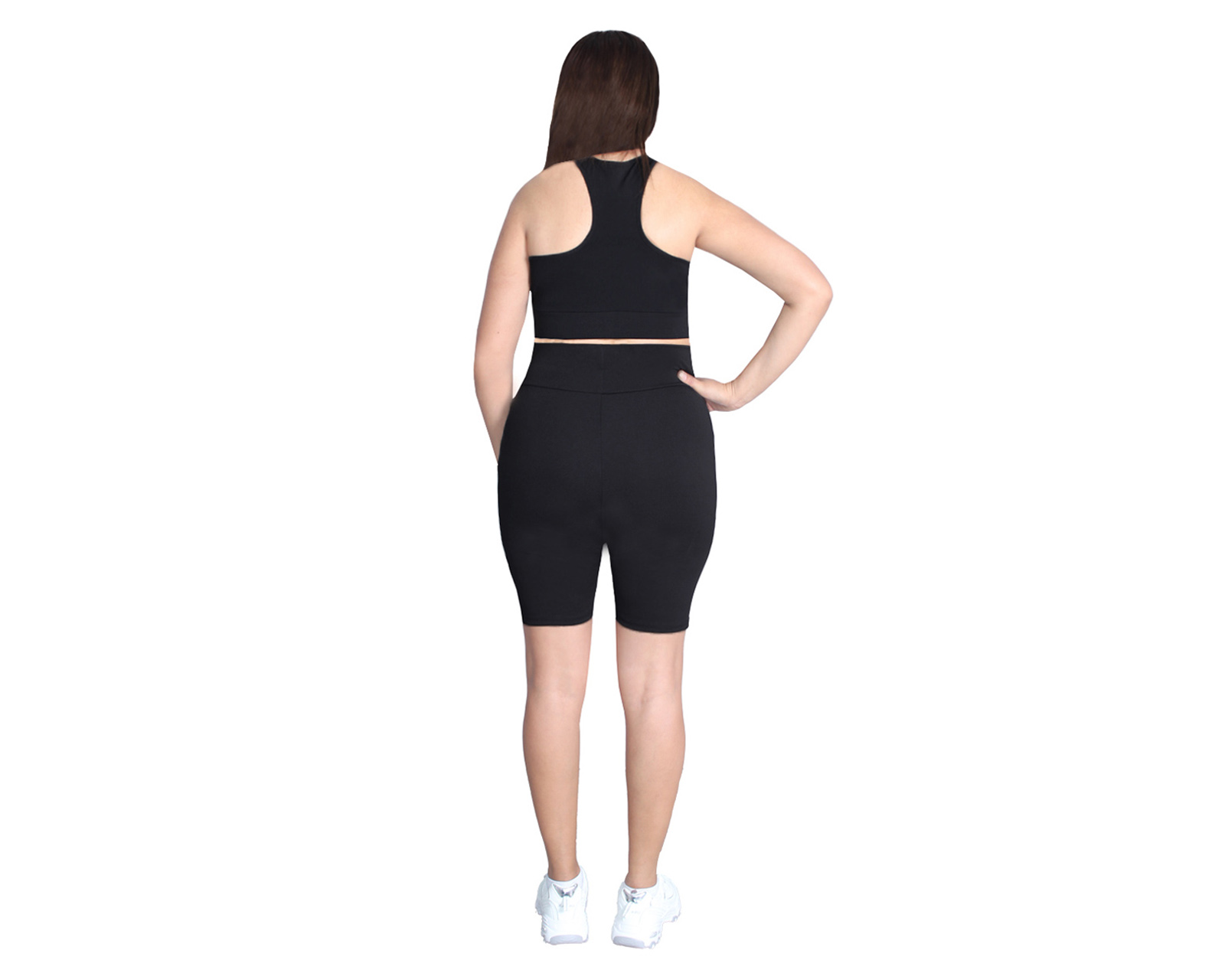 Foto 6 pulgar | Conjunto Deportivo Ocean Point De 3 Piezas Para Mujer - Top, Leggings Y Short