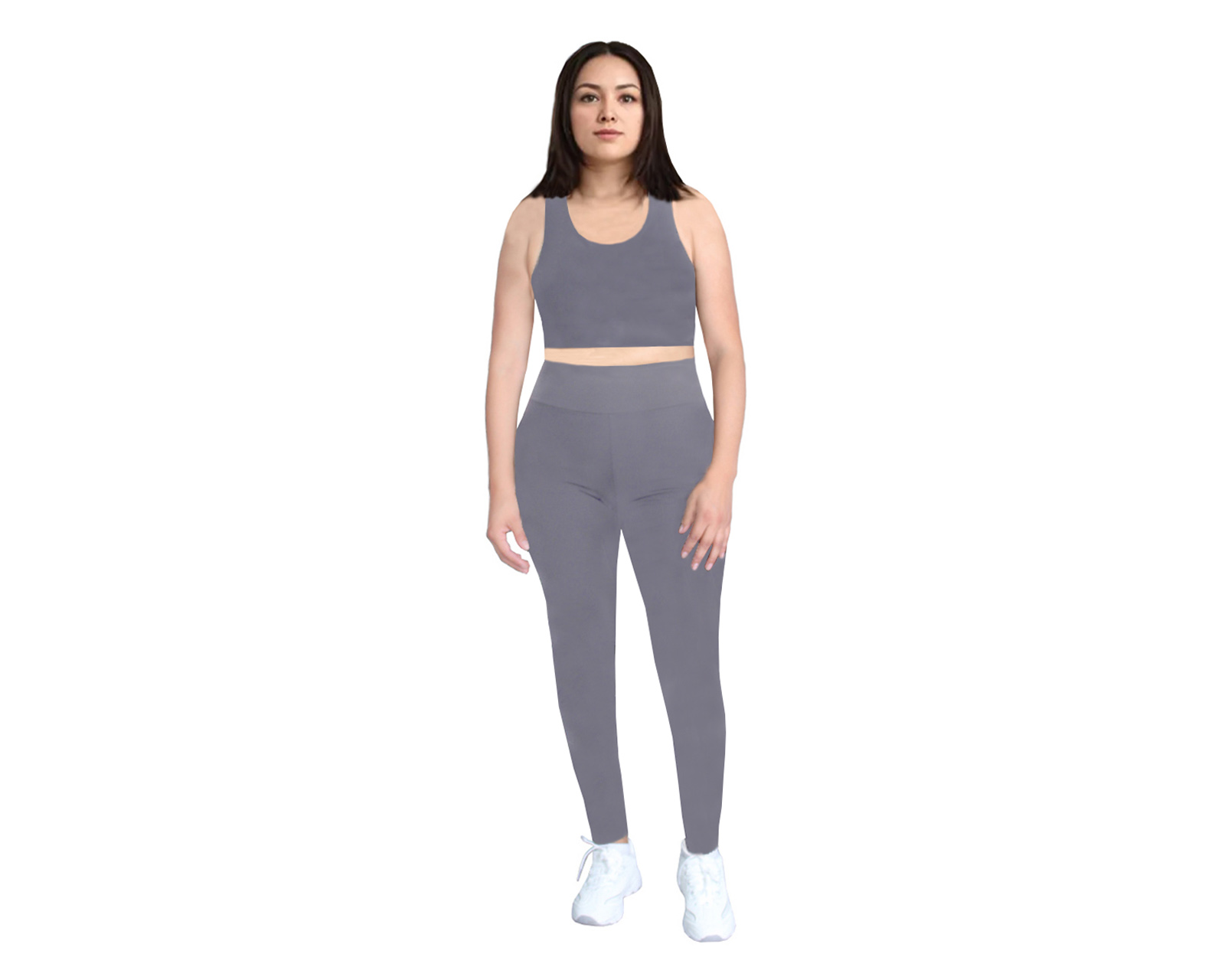 Foto 3 pulgar | Conjunto Deportivo Ocean Point De 3 Piezas Para Mujer - Top, Leggings Y Short