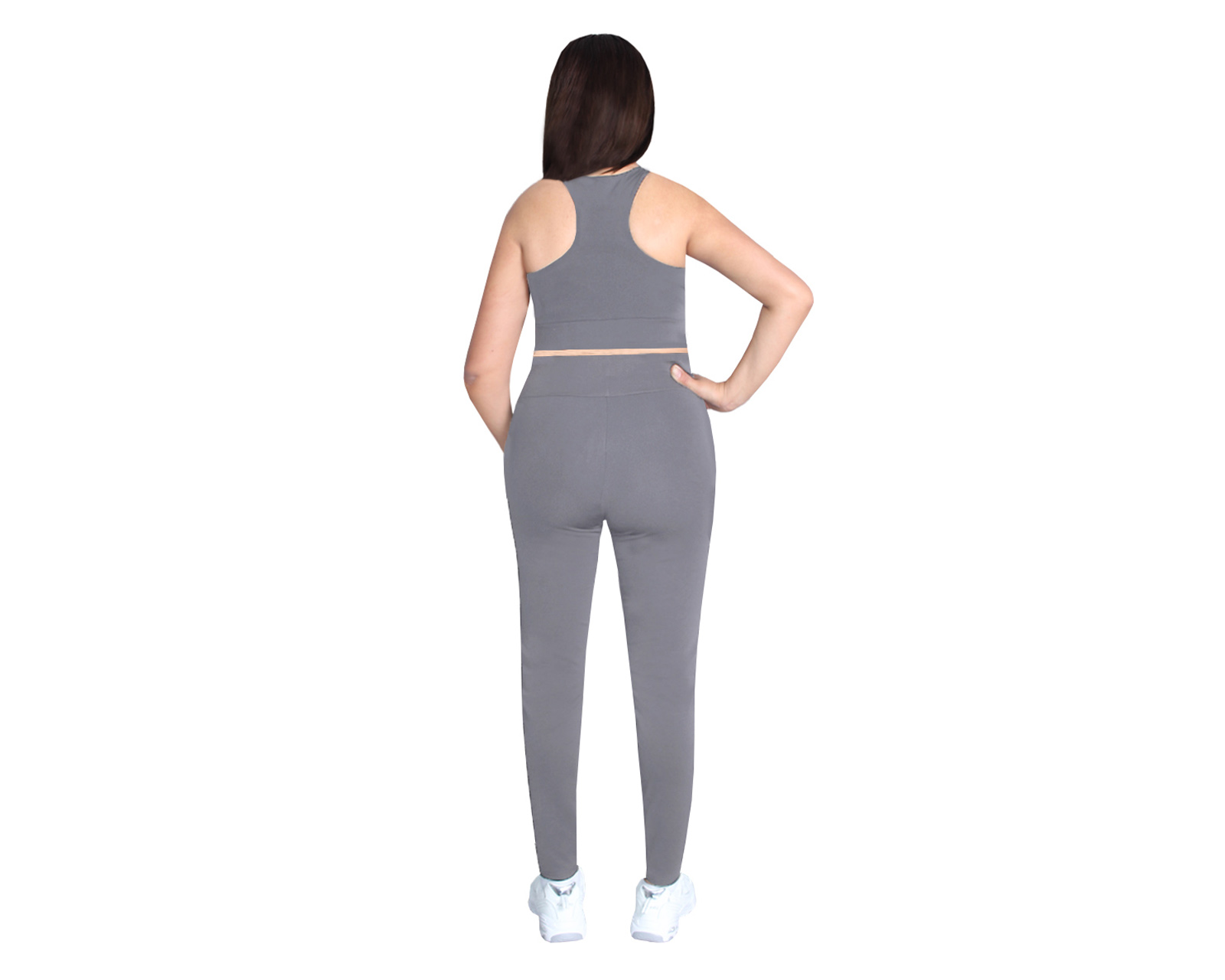 Foto 4 pulgar | Conjunto Deportivo Ocean Point De 3 Piezas Para Mujer - Top, Leggings Y Short