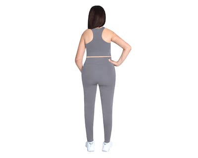 Foto 3 | Conjunto Deportivo Ocean Point De 3 Piezas Para Mujer - Top, Leggings Y Short