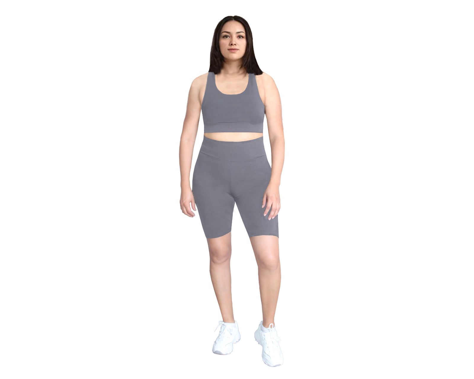 Foto 5 pulgar | Conjunto Deportivo Ocean Point De 3 Piezas Para Mujer - Top, Leggings Y Short