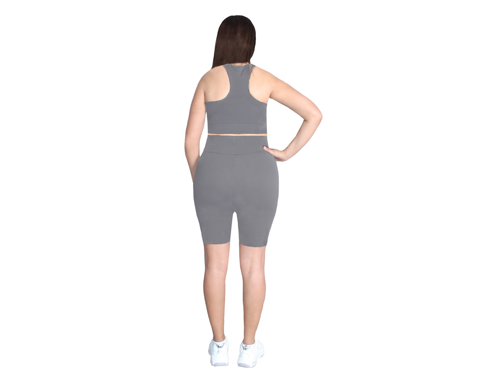 Foto 6 pulgar | Conjunto Deportivo Ocean Point De 3 Piezas Para Mujer - Top, Leggings Y Short