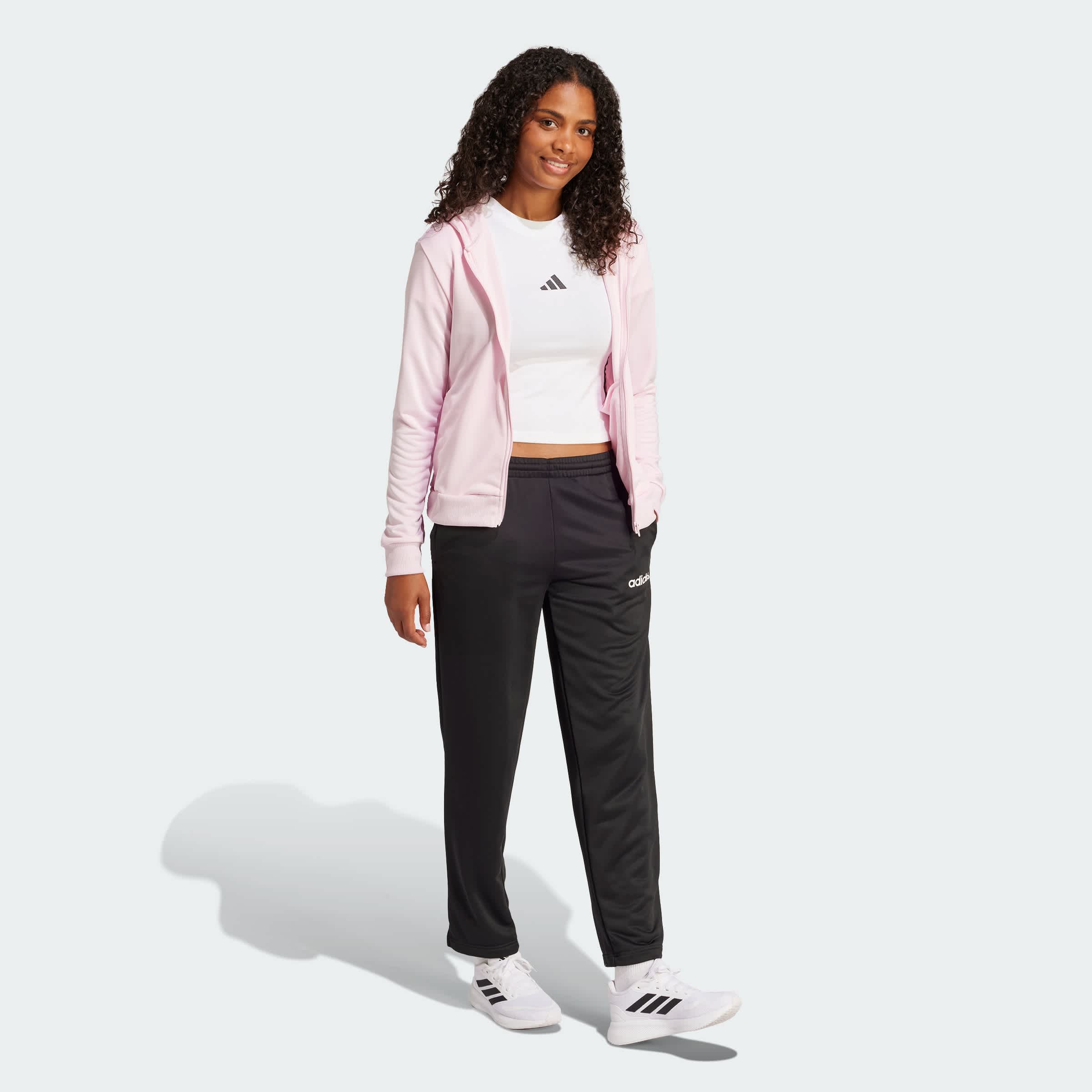 Foto 6 pulgar | Conjunto Essentials Linear Adidas Rosa Mujer