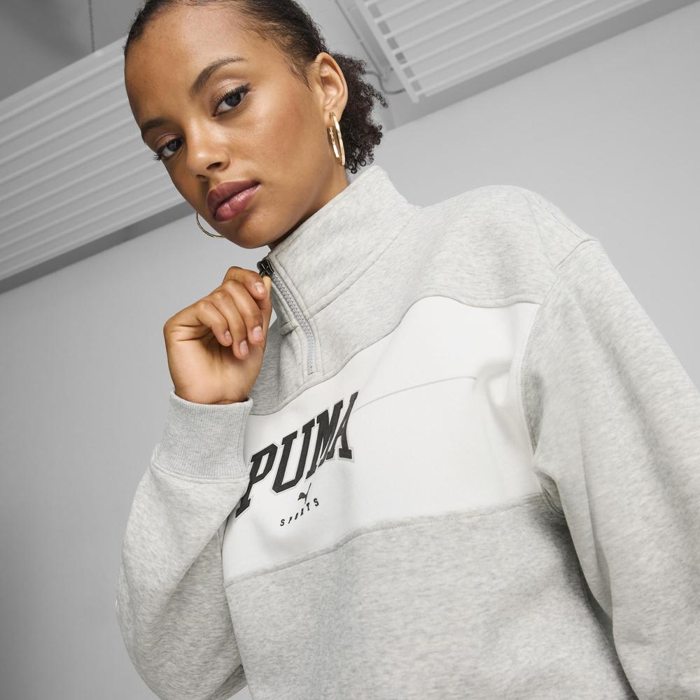 Foto 5 pulgar | Sudadera Puma Squad Para Mujer Gris