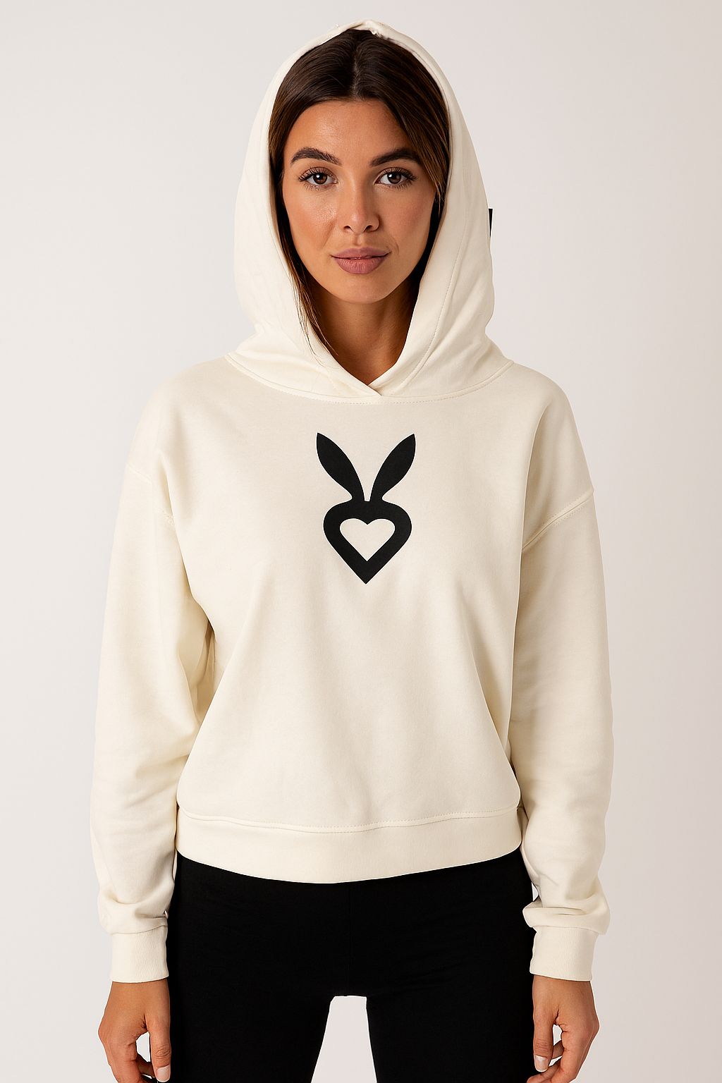 Foto 2 pulgar | Sudadera Cardio Bunny Color Crudo Dama Talla Chica