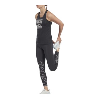 Foto 2 | Playera Reebok Run Graphic Tank Negra para Mujer