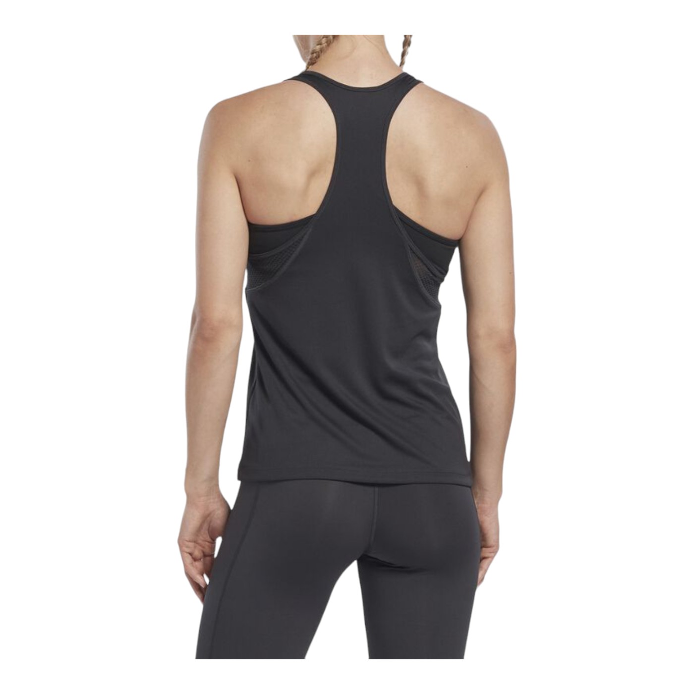 Foto 4 pulgar | Playera Reebok Run Graphic Tank Negra para Mujer