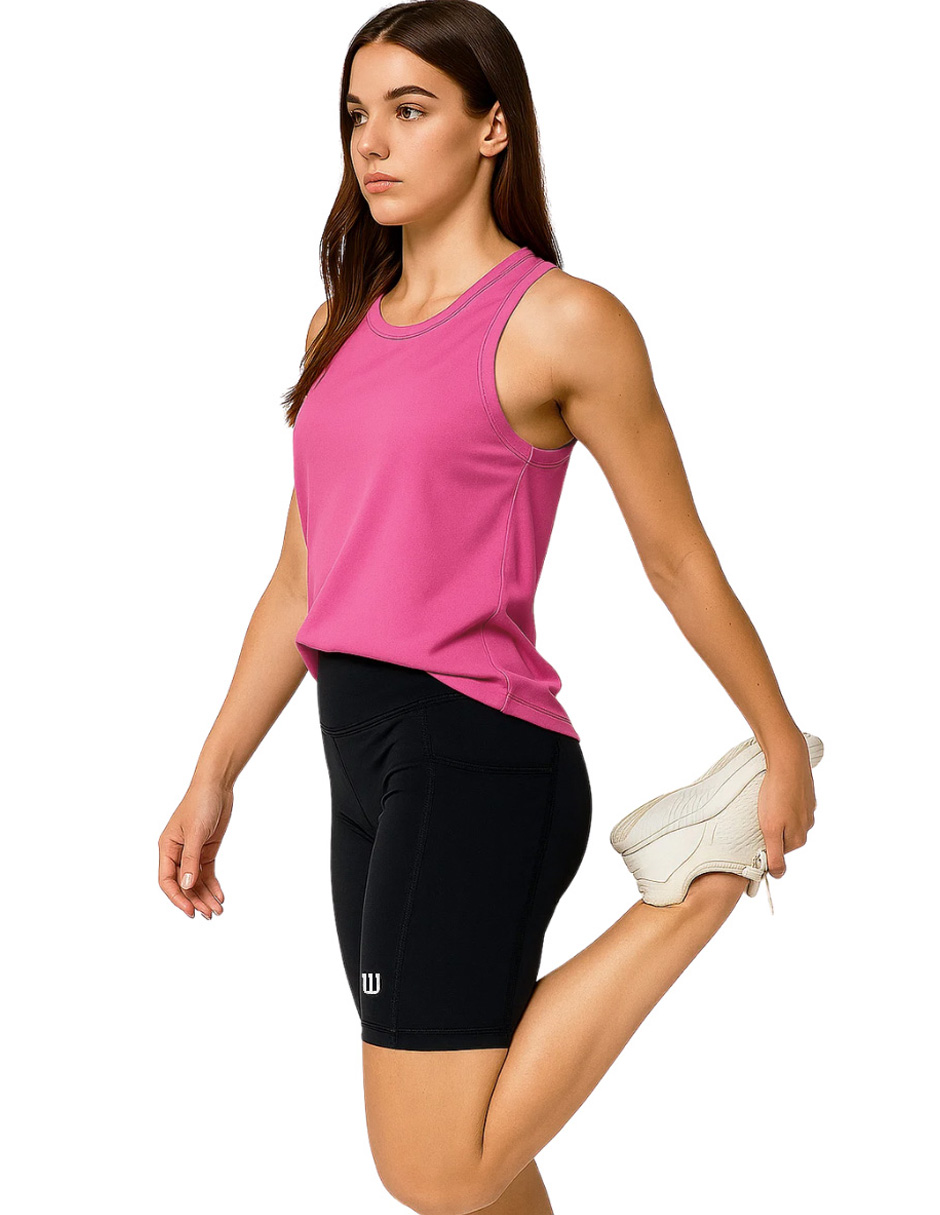 Foto 5 pulgar | Camiseta 2 En 1 Wilson Top Deportivo Interno Licra Mujer