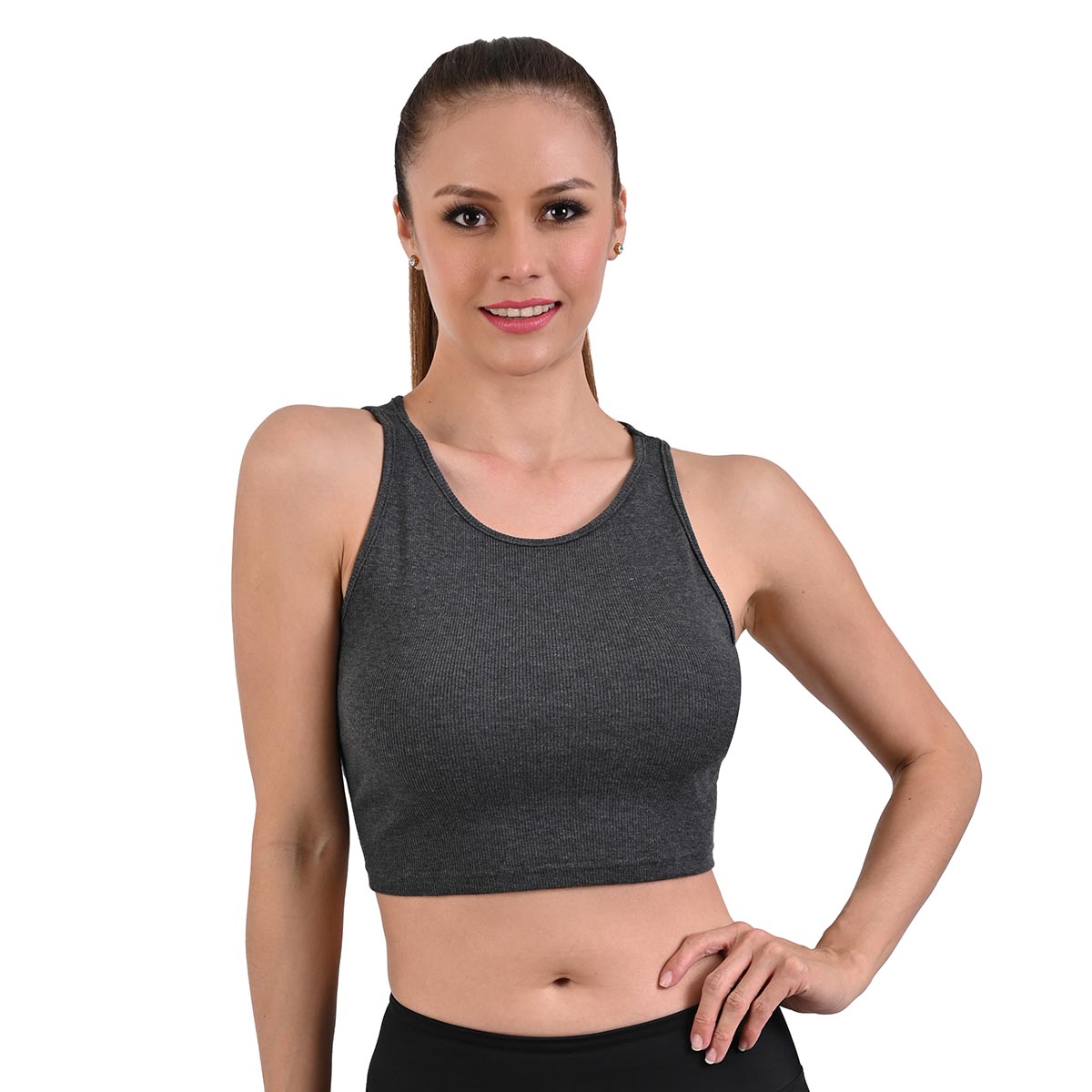 Foto 2 pulgar | Crop Top De Dama Oxa G