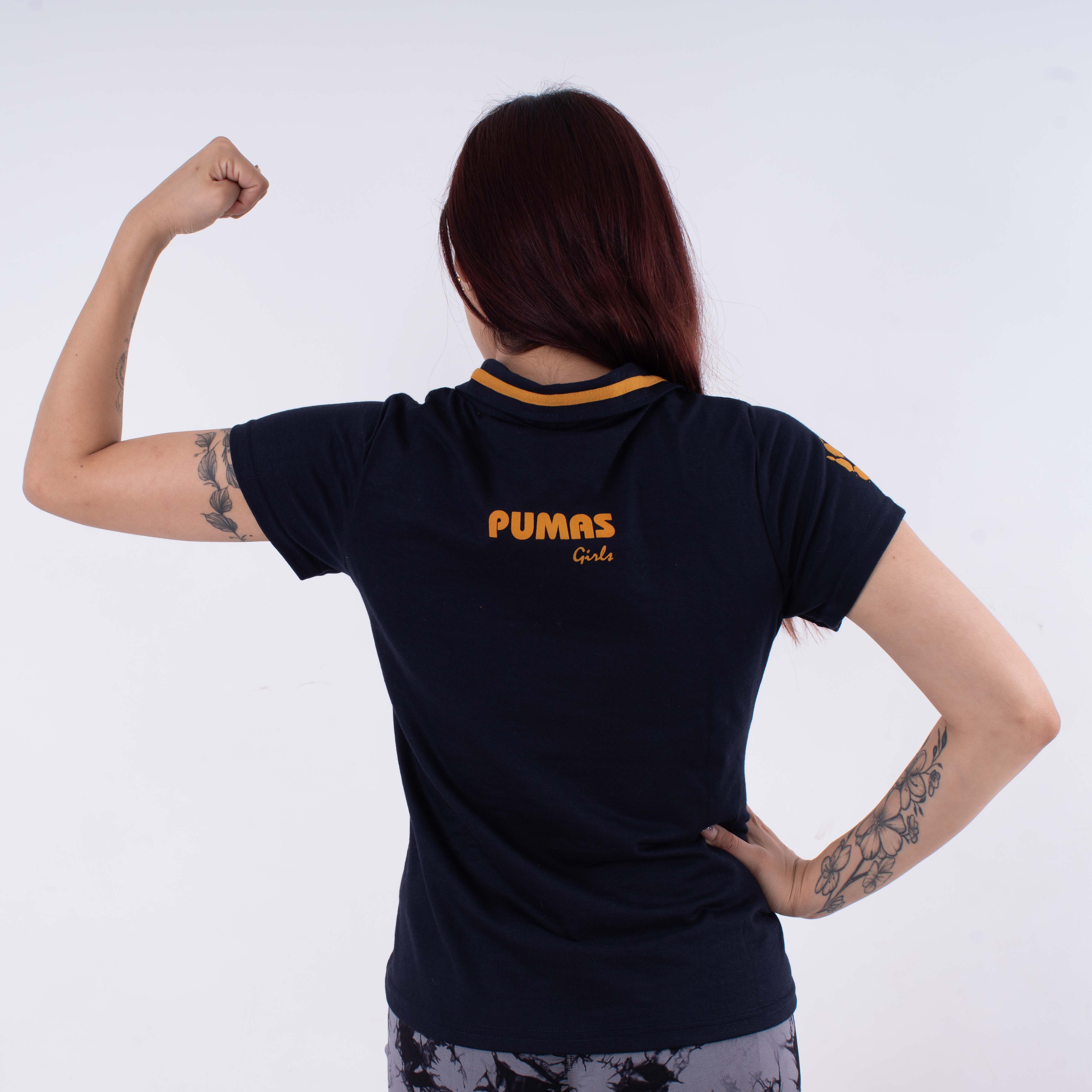 Foto 7 pulgar | Blusa Retro Pumas 1980 – Sin Mangas, Azul Marino Y Dorado
