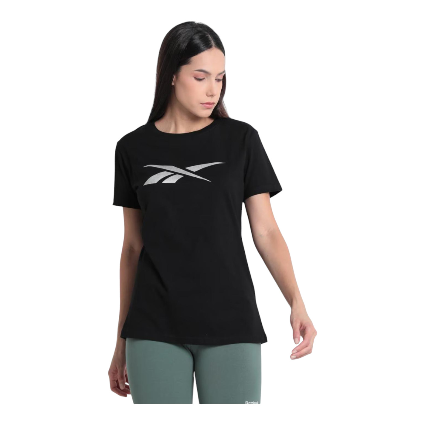 Foto 2 pulgar | Playera Reebok Basic Athlete Tee Para Mujer Color Negro Modelo Ts0106