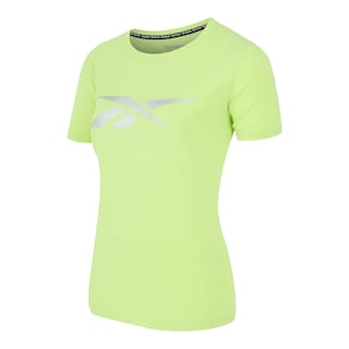 Foto 1 | Playera Reebok Basic Cotton Tee Para Mujer Color Amarillo Modelo Ts0132