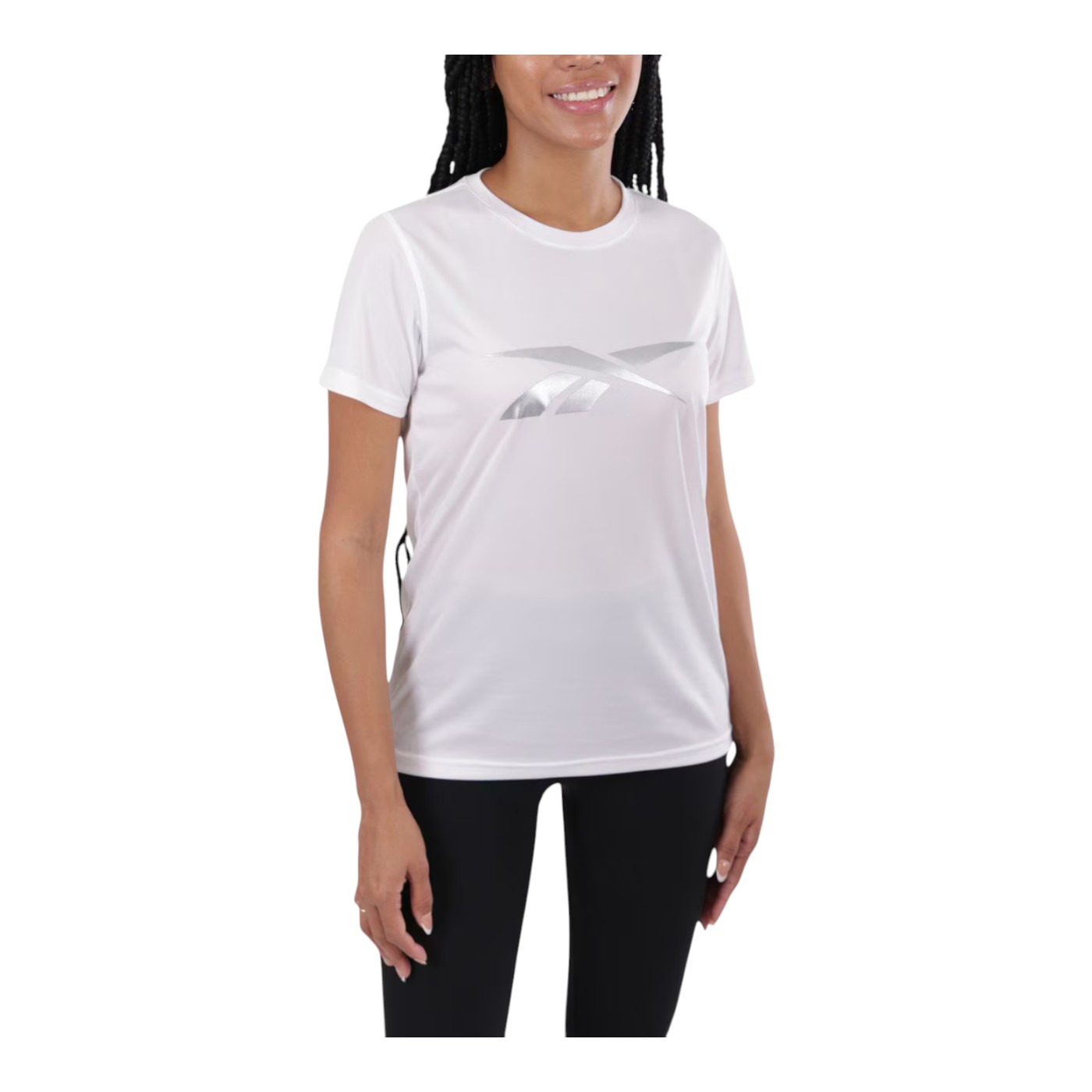 Foto 2 pulgar | Playera Reebok Basic Athlete Tee Para Mujer Color Blanco Modelo Ts0108