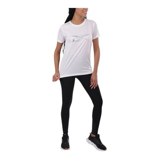 Foto 3 | Playera Reebok Basic Athlete Tee Para Mujer Color Blanco Modelo Ts0108
