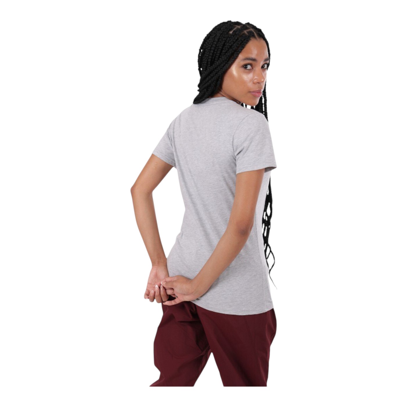 Foto 3 pulgar | Playera Reebok Basic Cotton Tee Para Mujer Color Gris Modelo Ts0117