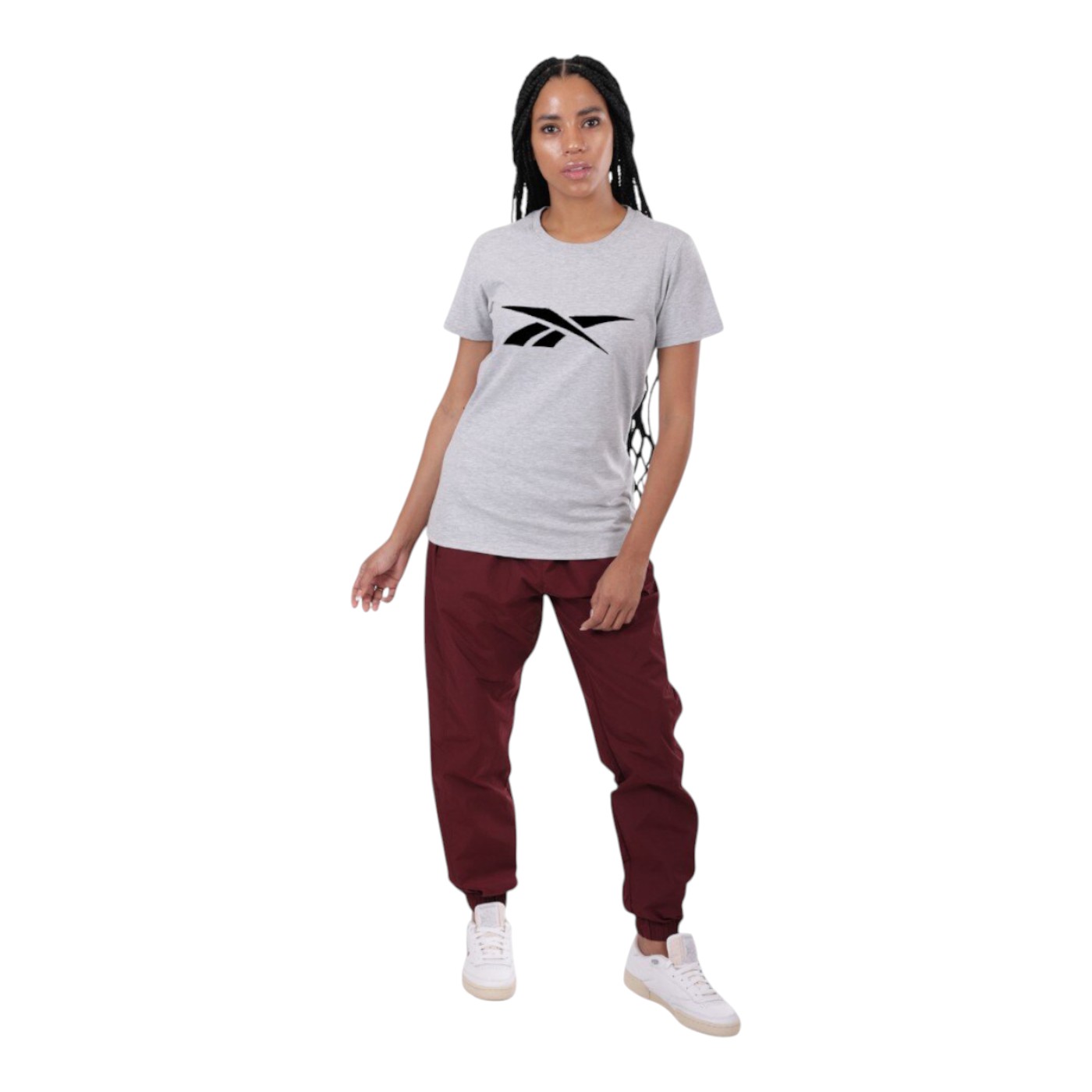 Foto 4 pulgar | Playera Reebok Basic Cotton Tee Para Mujer Color Gris Modelo Ts0117