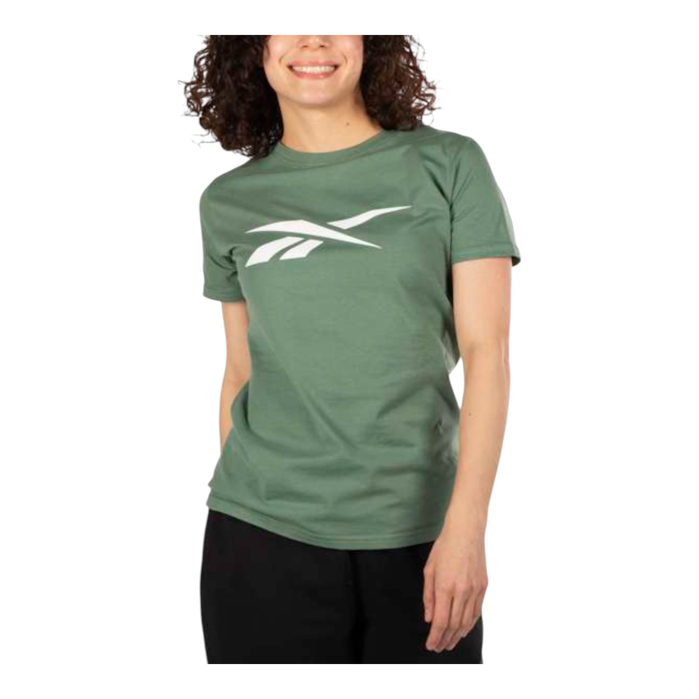 Foto 2 pulgar | Playera Reebok Basic Cotton Tee Para Mujer Color Verde Modelo Ts0137