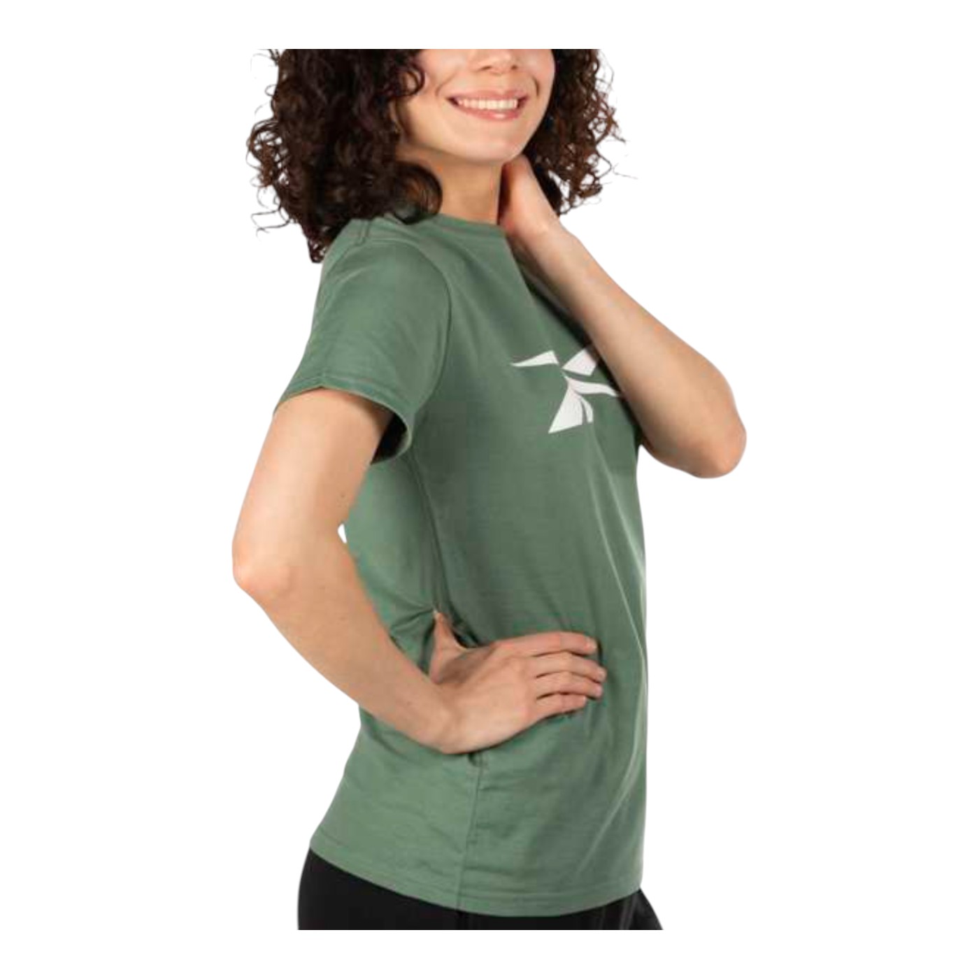 Foto 3 pulgar | Playera Reebok Basic Cotton Tee Para Mujer Color Verde Modelo Ts0137