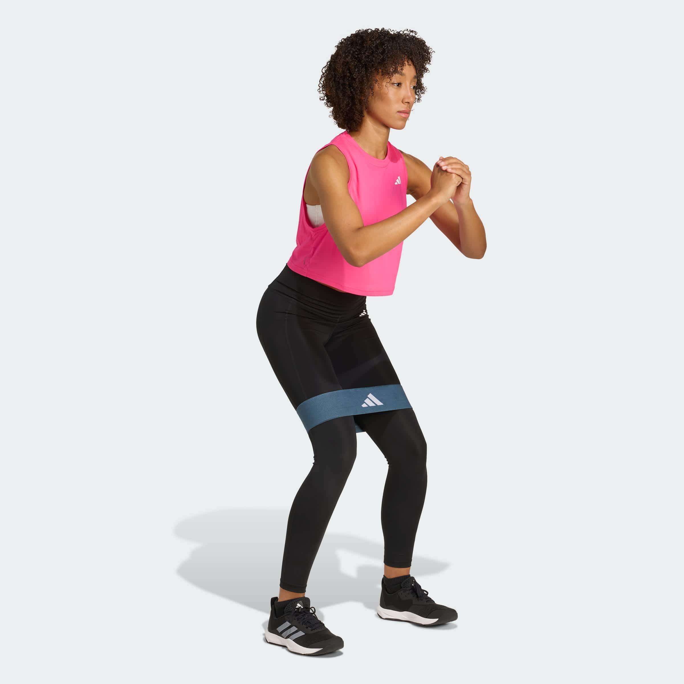 Foto 4 pulgar | Bvd Train Essentials Boxy Workout Adidas Rosa Mujer