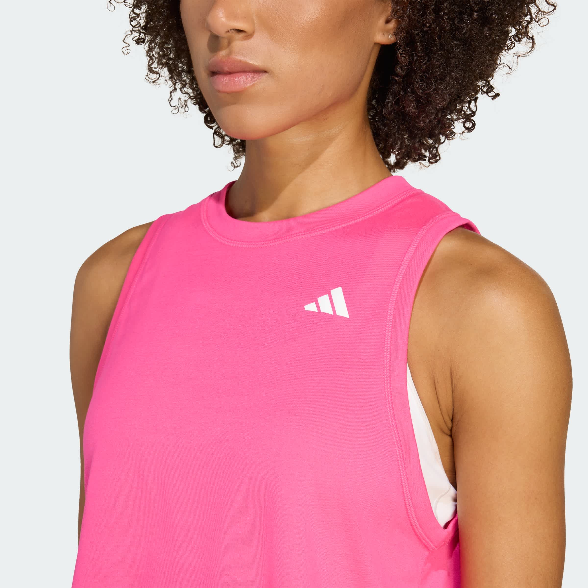 Foto 5 pulgar | Bvd Train Essentials Boxy Workout Adidas Rosa Mujer