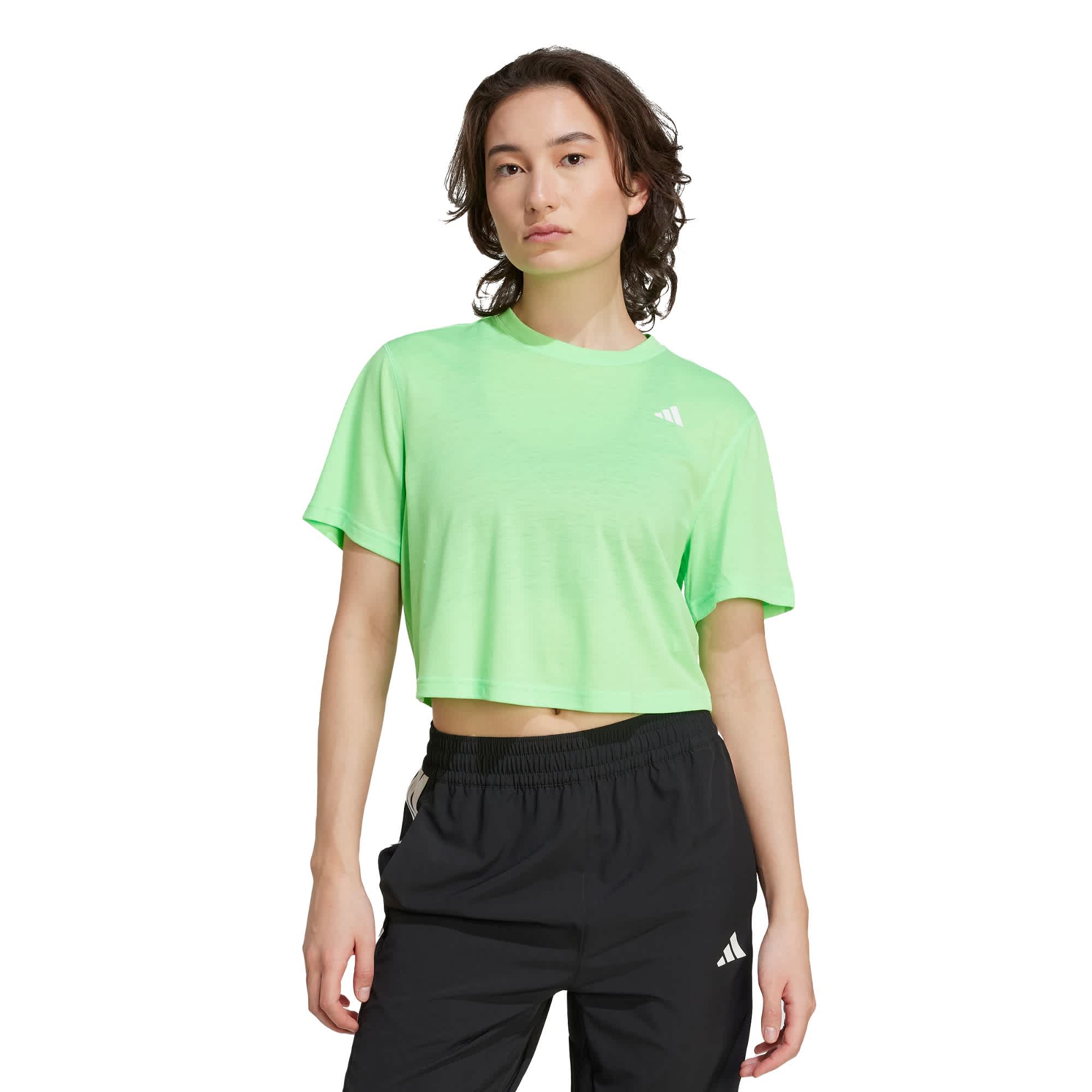 Foto 3 pulgar | Camiseta De Entrenamiento Train Essentials Boxy Adidas Verde Mujer