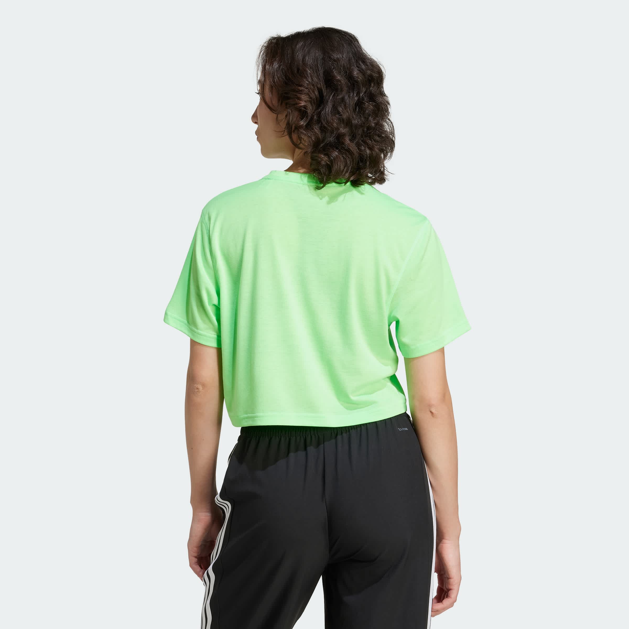 Foto 5 pulgar | Camiseta De Entrenamiento Train Essentials Boxy Adidas Verde Mujer