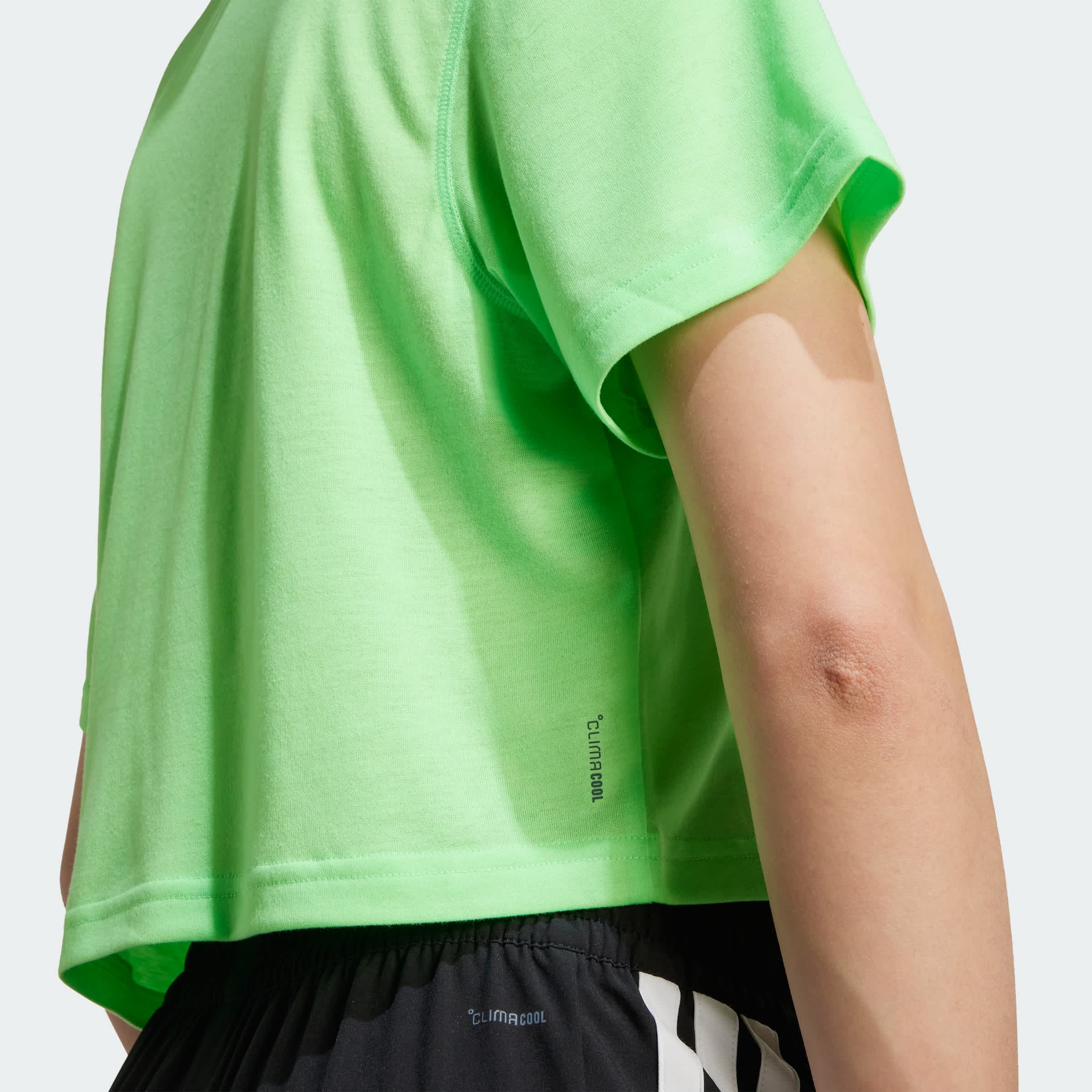 Foto 8 pulgar | Camiseta De Entrenamiento Train Essentials Boxy Adidas Verde Mujer