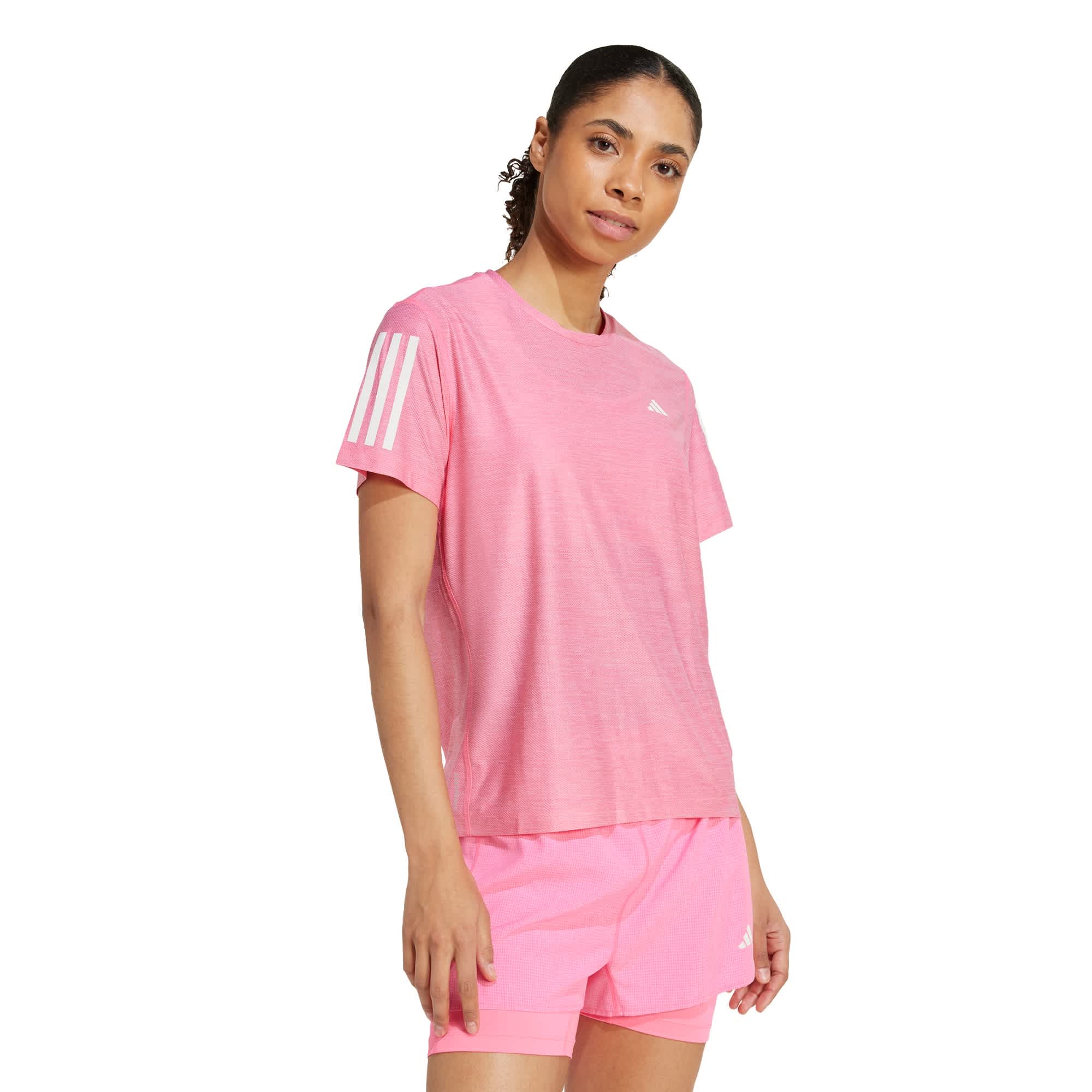 Foto 3 pulgar | Playera Own The Run Adidas Rosa Mujer