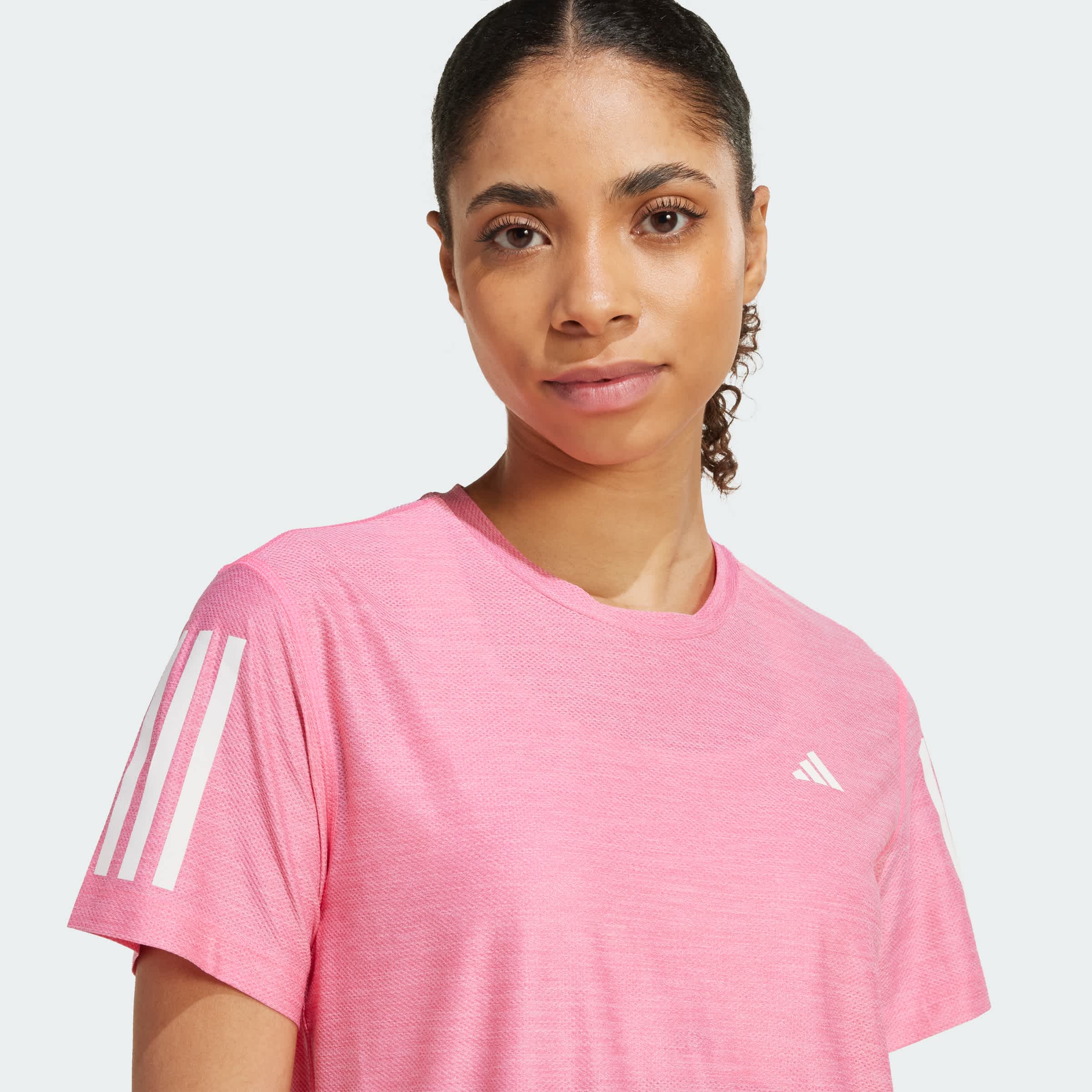 Foto 7 pulgar | Playera Own The Run Adidas Rosa Mujer