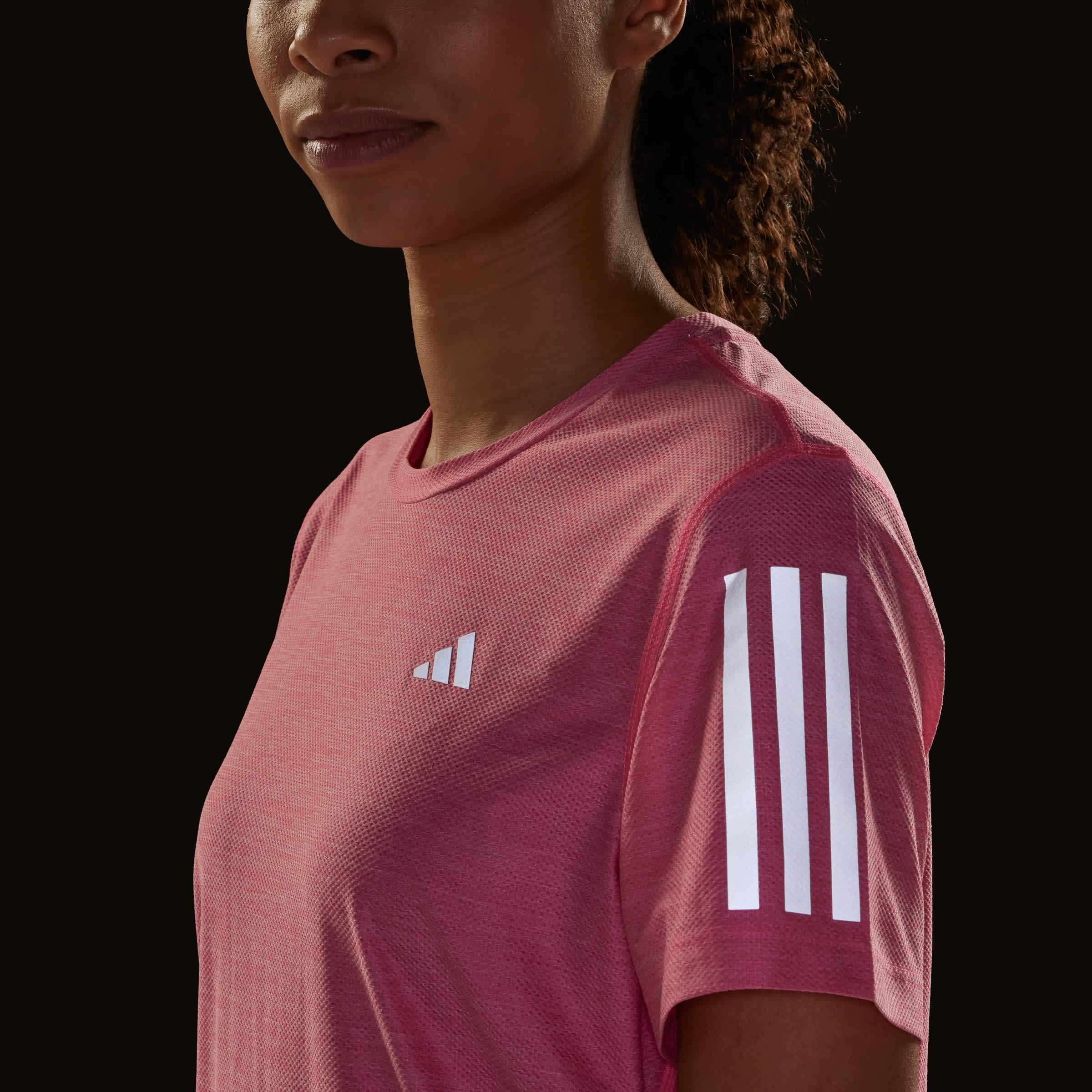 Foto 9 pulgar | Playera Own The Run Adidas Rosa Mujer