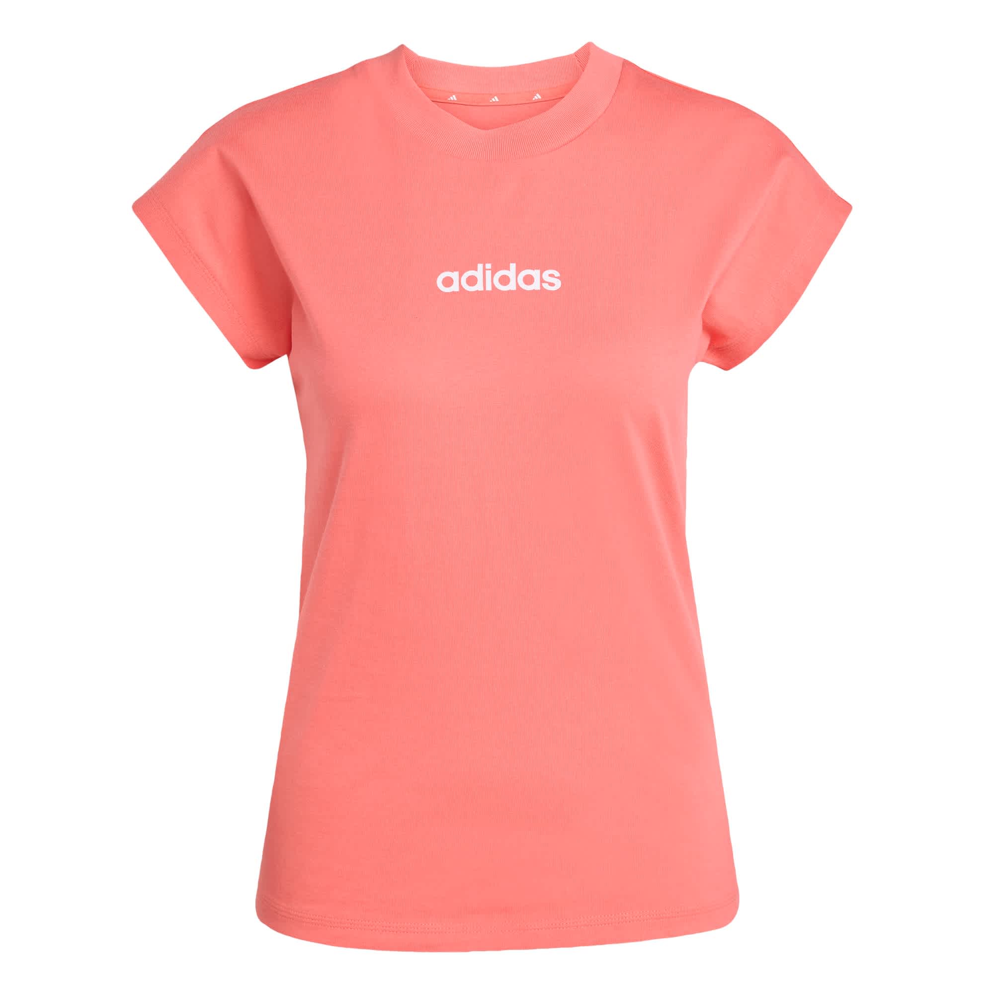 Foto 2 pulgar | Playera Essentials Linear Algodón Adidas Rosa Mujer