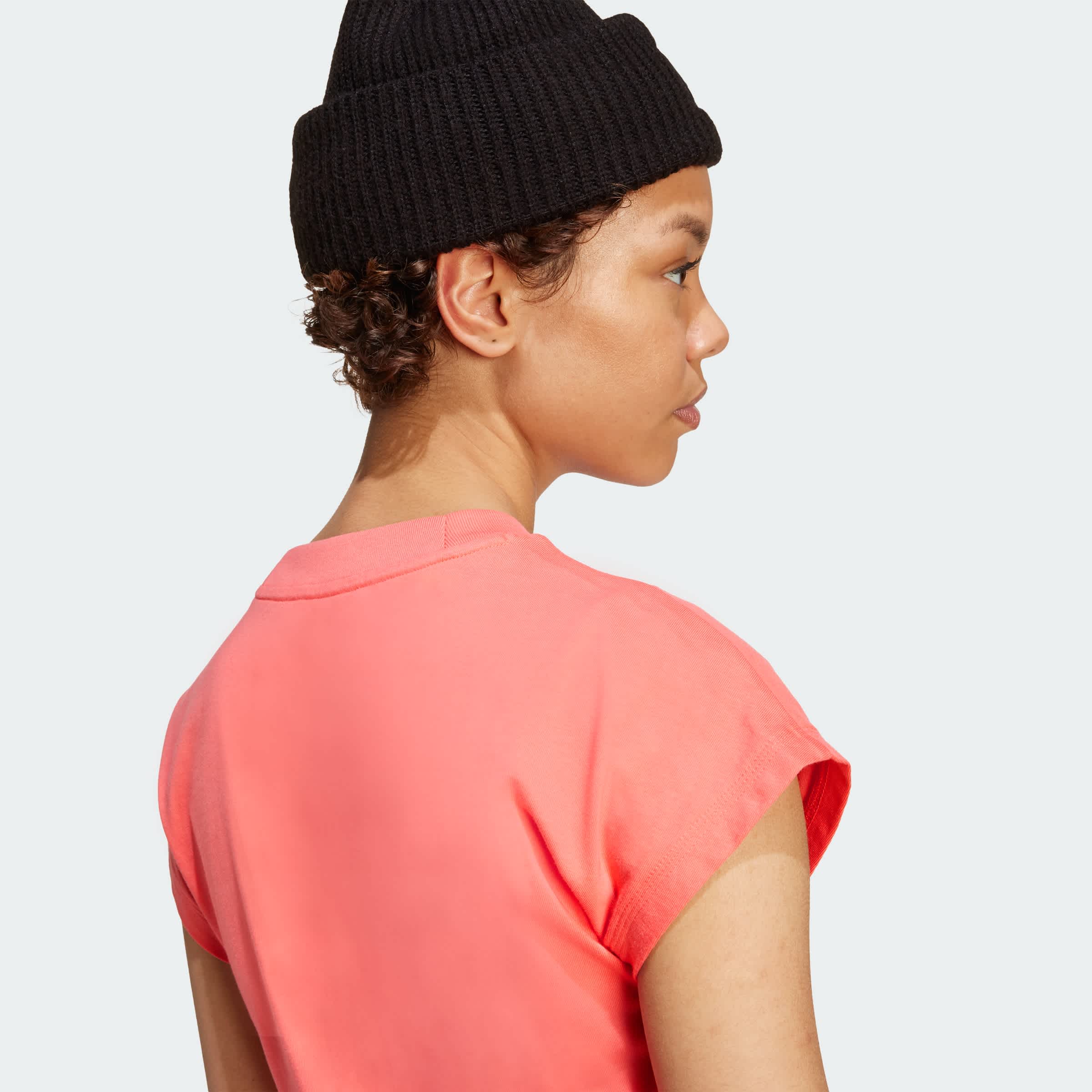 Foto 7 | Playera Essentials Linear Algodón Adidas Rosa Mujer