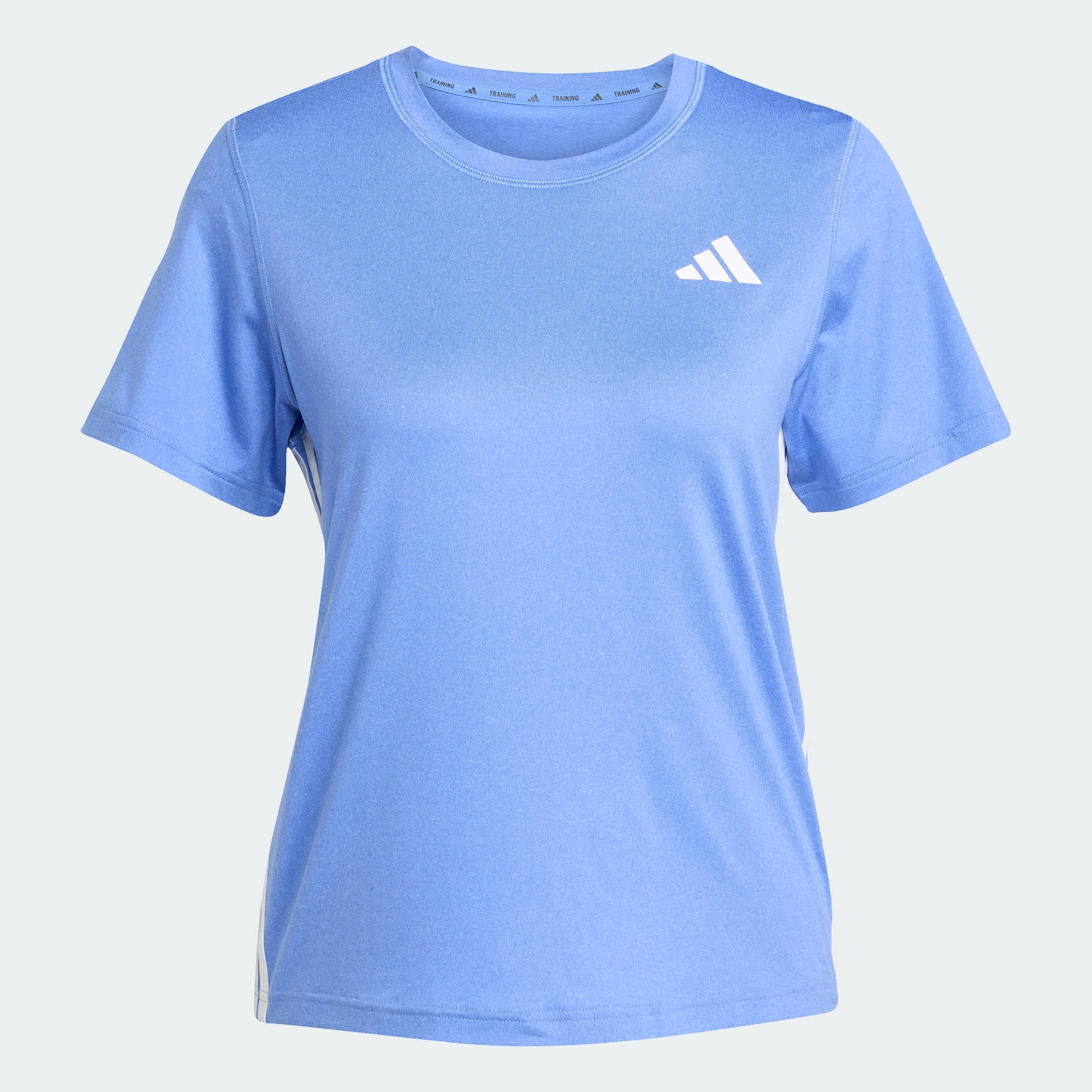 Foto 4 pulgar | Playera De Entrenamiento Train Essentials 3 Tiras Adidas Azul Mujer