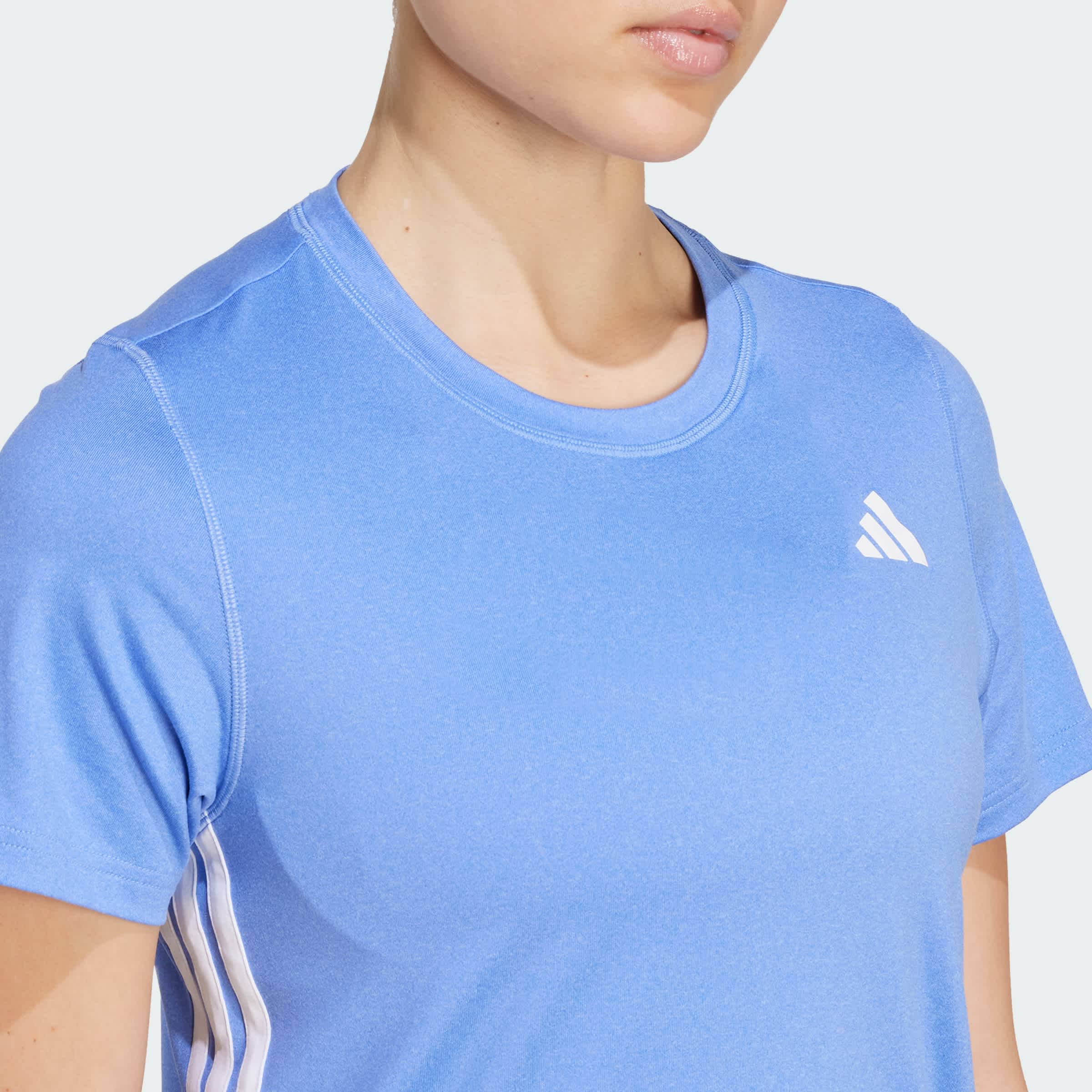 Foto 6 | Playera De Entrenamiento Train Essentials 3 Tiras Adidas Azul Mujer