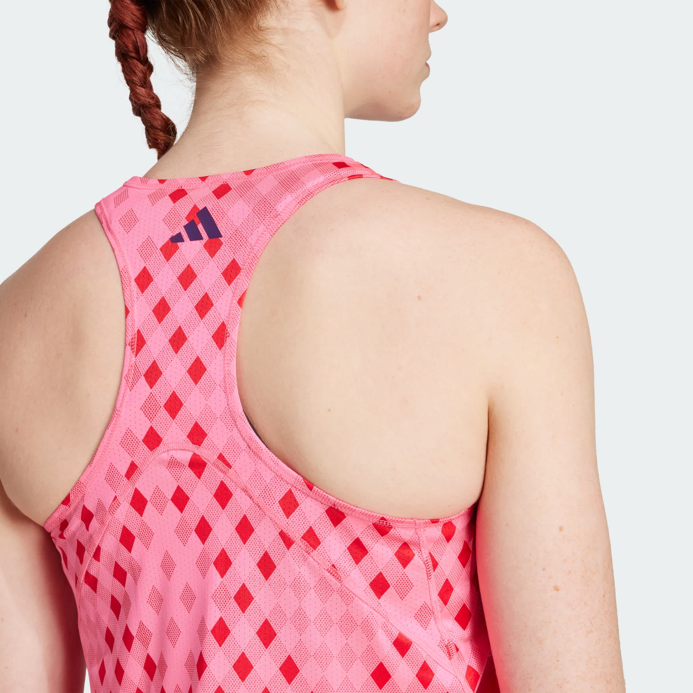 Foto 7 | Playera Sin Mangas Con Gráficos Con Climacool Del Club De Tenis Adidas Rosa Mujer