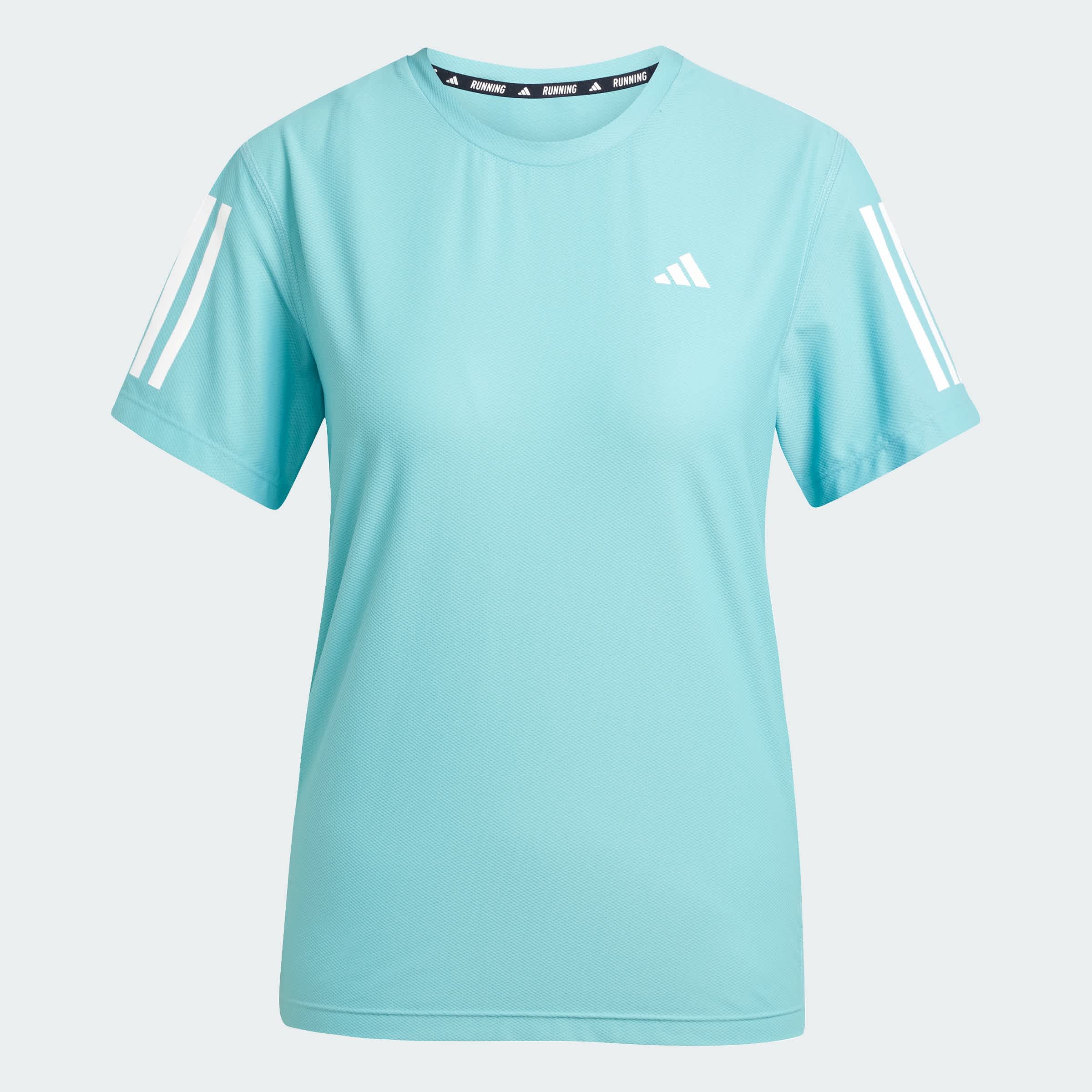 Foto 3 | Playera Own The Run Adidas Turquesa Mujer