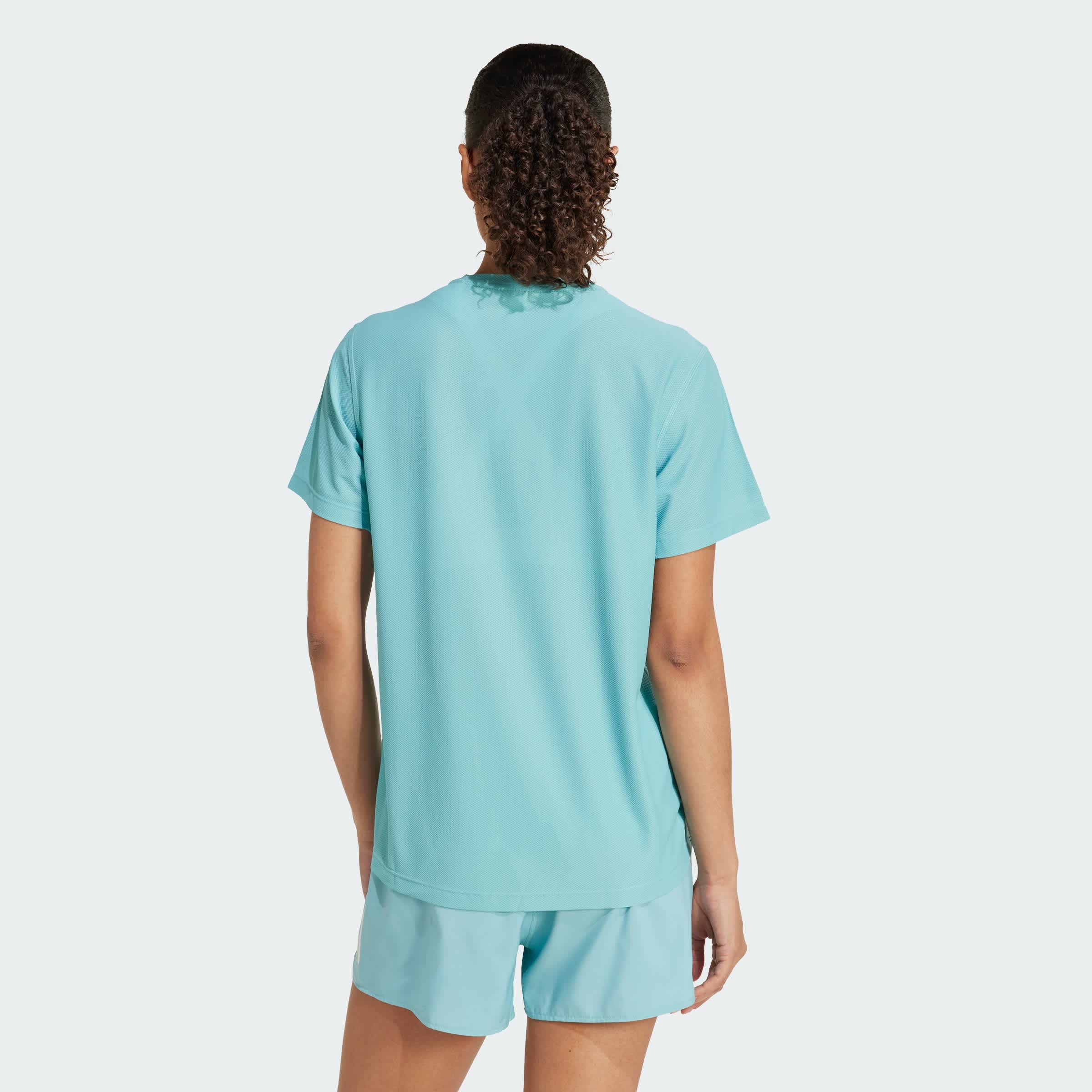 Foto 5 pulgar | Playera Own The Run Adidas Turquesa Mujer