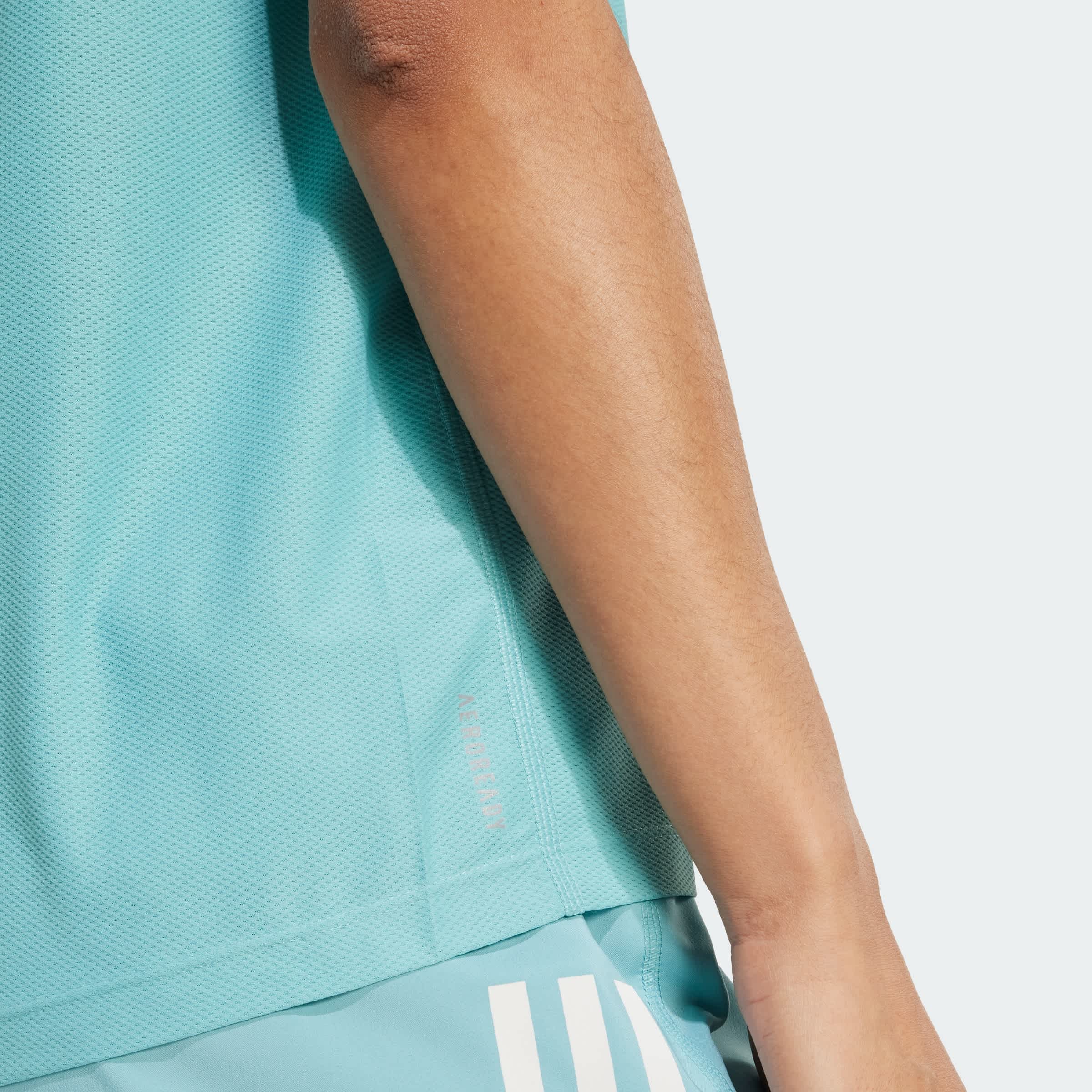 Foto 7 pulgar | Playera Own The Run Adidas Turquesa Mujer