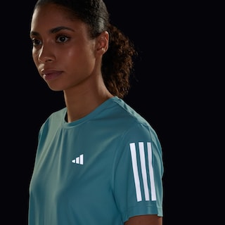 Foto 8 | Playera Own The Run Adidas Turquesa Mujer