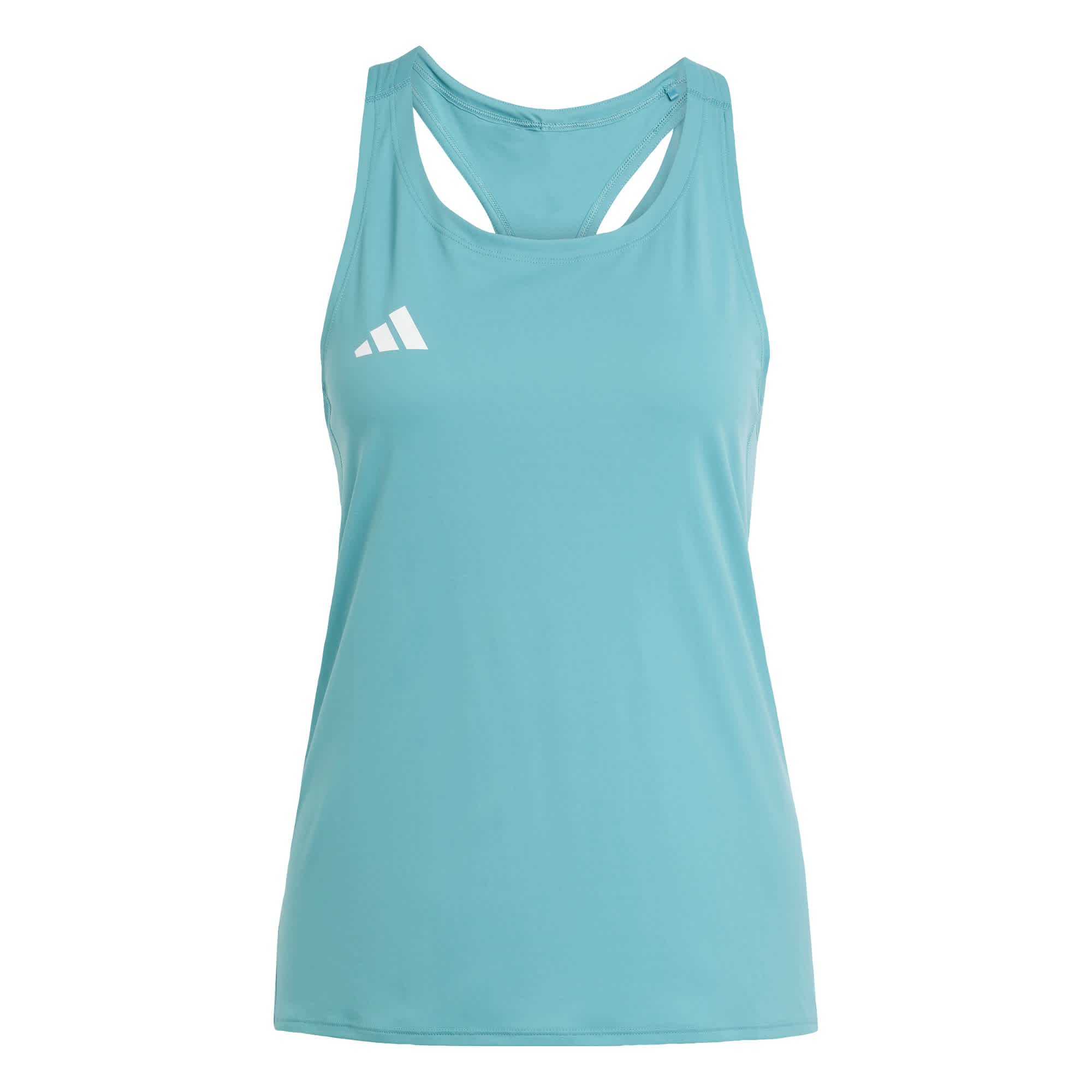 Foto 1 | Playera Sin Mangas De Running Adizero Essentials Adidas Turquesa Mujer