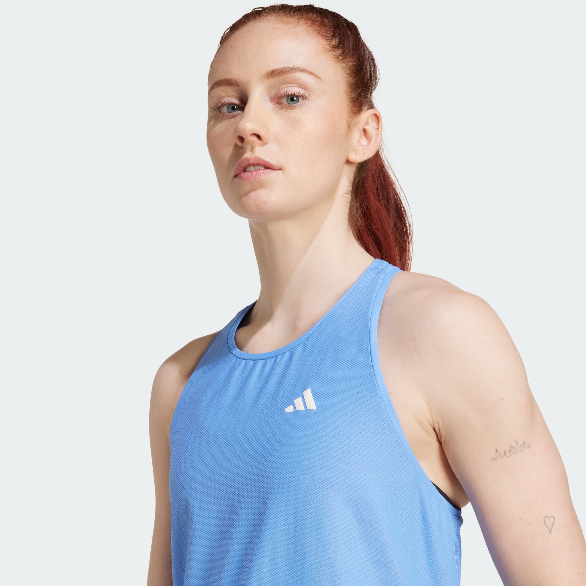 Foto 6 pulgar | Playera Sin Mangas Own The Run Adidas Azul Mujer