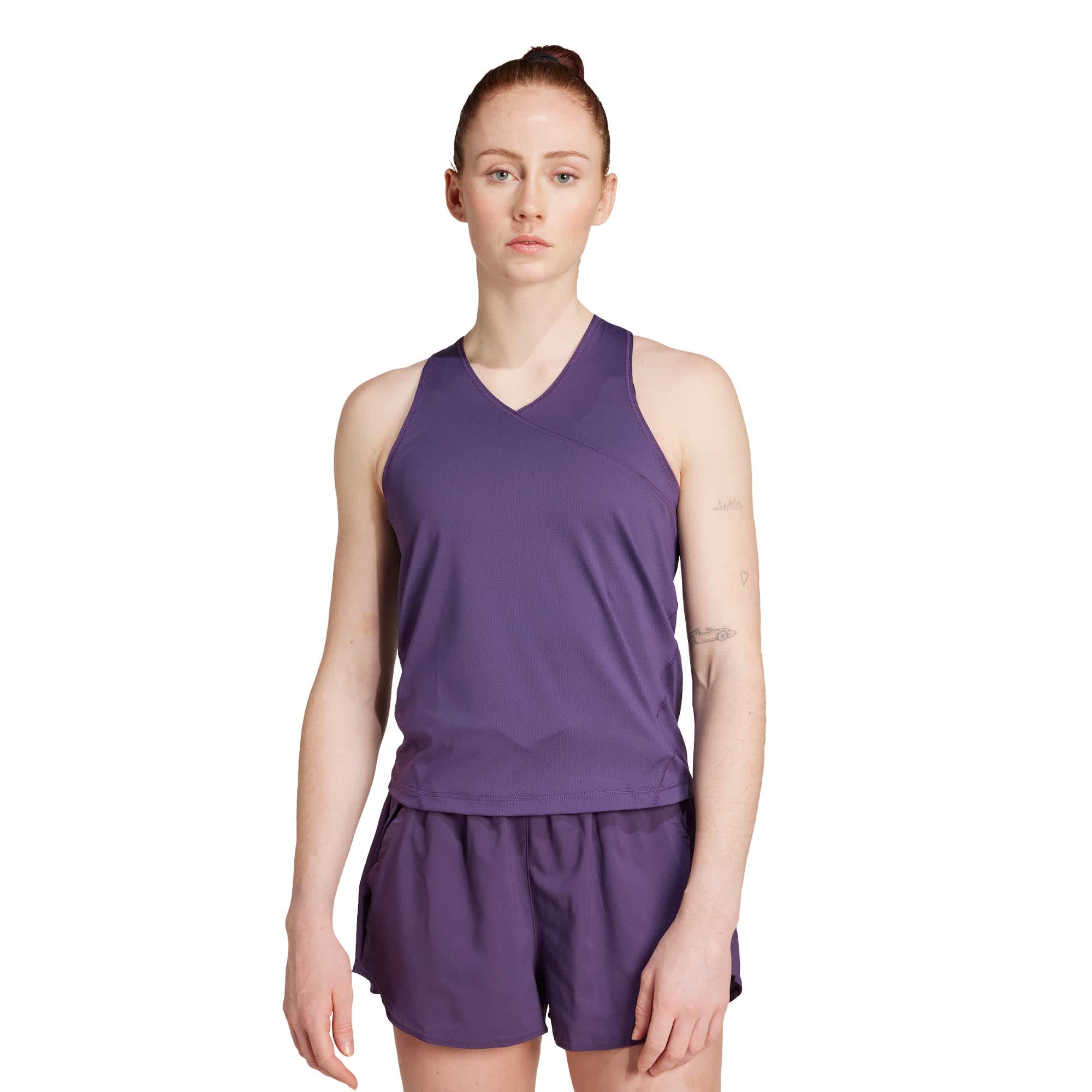 Foto 3 pulgar | Playera Sin Mangas Club Tennis Climacool Cuello En V Adidas Violeta Mujer