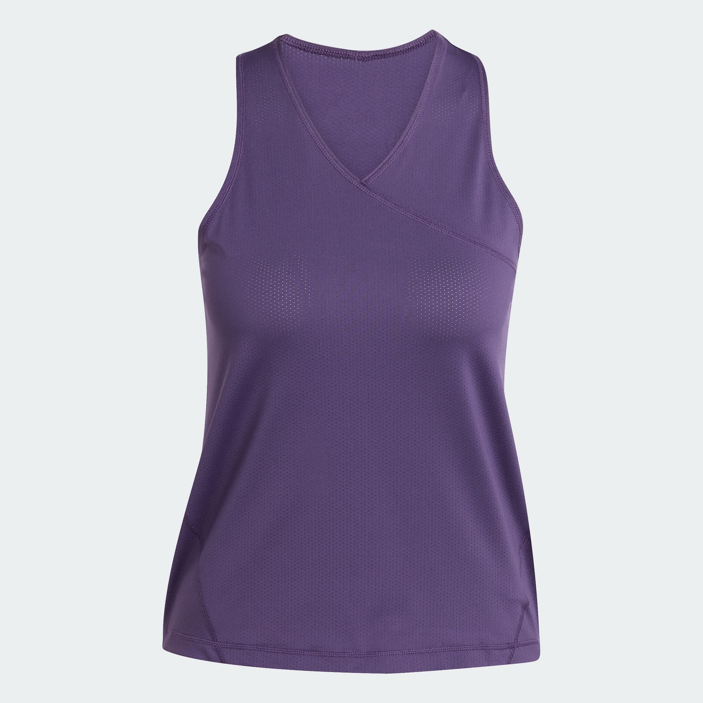 Foto 4 pulgar | Playera Sin Mangas Club Tennis Climacool Cuello En V Adidas Violeta Mujer