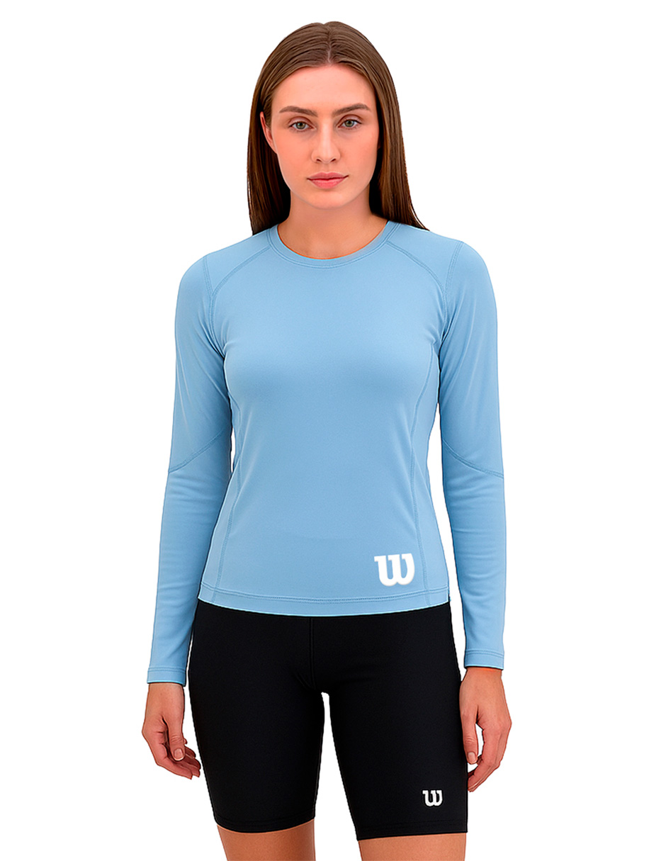 Foto 1 | Playera Wilson Licra Cuello Redondo Manga Larga Mujer