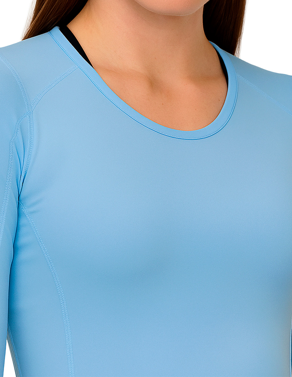 Foto 4 pulgar | Playera Wilson Licra Cuello Redondo Manga Larga Mujer