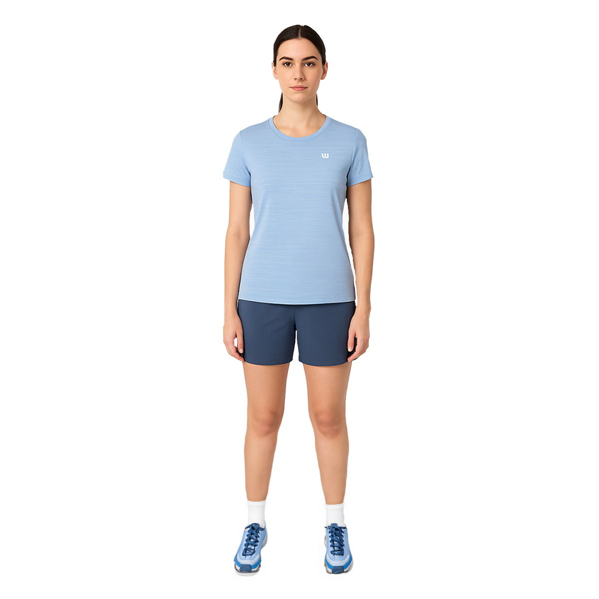 Foto 5 pulgar | Playera Wilson Premium Jaspeada Cuello Redondo Mujer