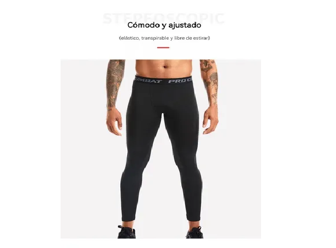 Foto 6 pulgar | Lycra Xtellar Fitness Mallas Correr Deportes Yoga Hombre Transpirabl
